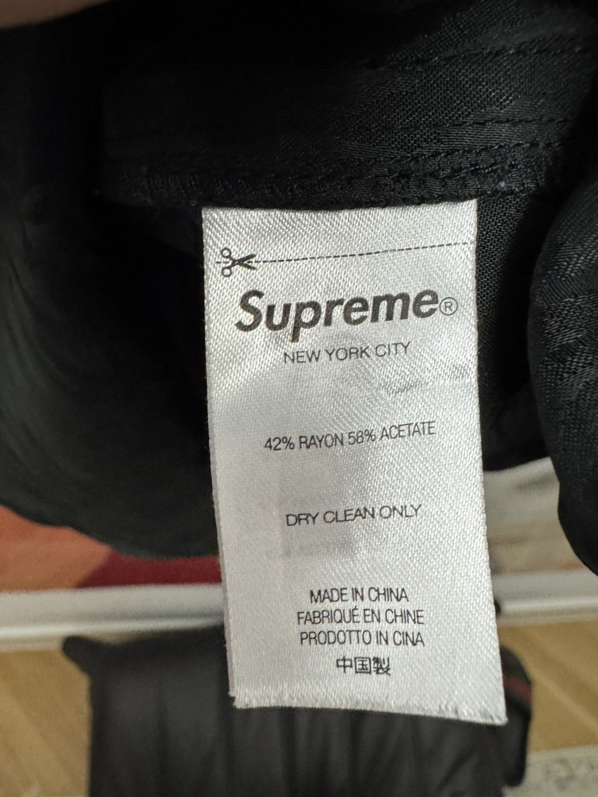 Supreme FW22 Supreme Iridescent Button Up Shirt Black Rayon Acetate Size US L / EU 52-54 / 3 - 6 Thumbnail