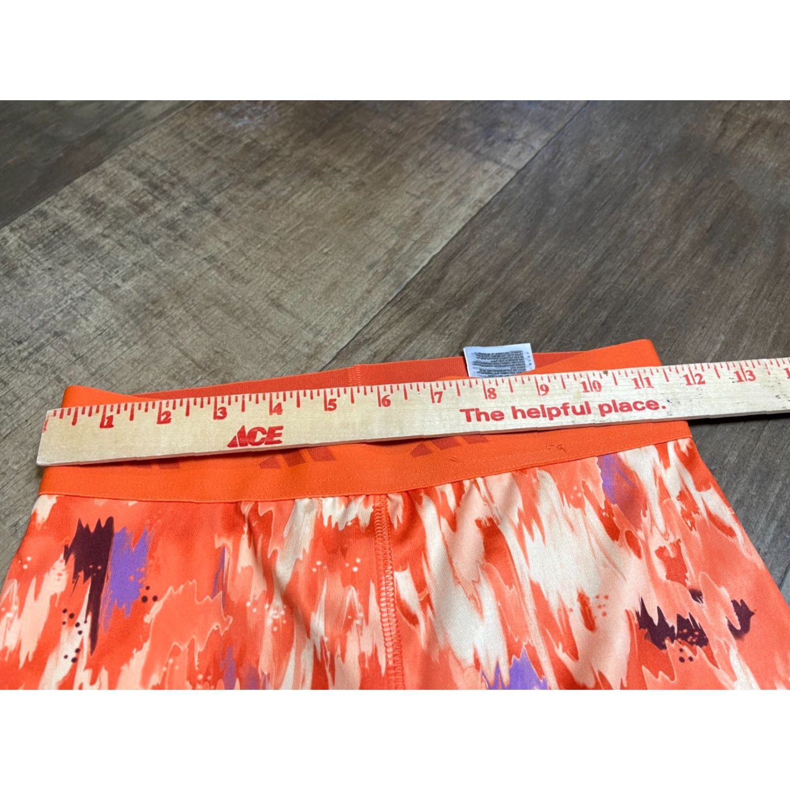Adidas Adidas Shorts Womens XS Orange Athletic Logo Elastic Waist K 0 Size 26" / US 2 / IT 38 - 3 Thumbnail