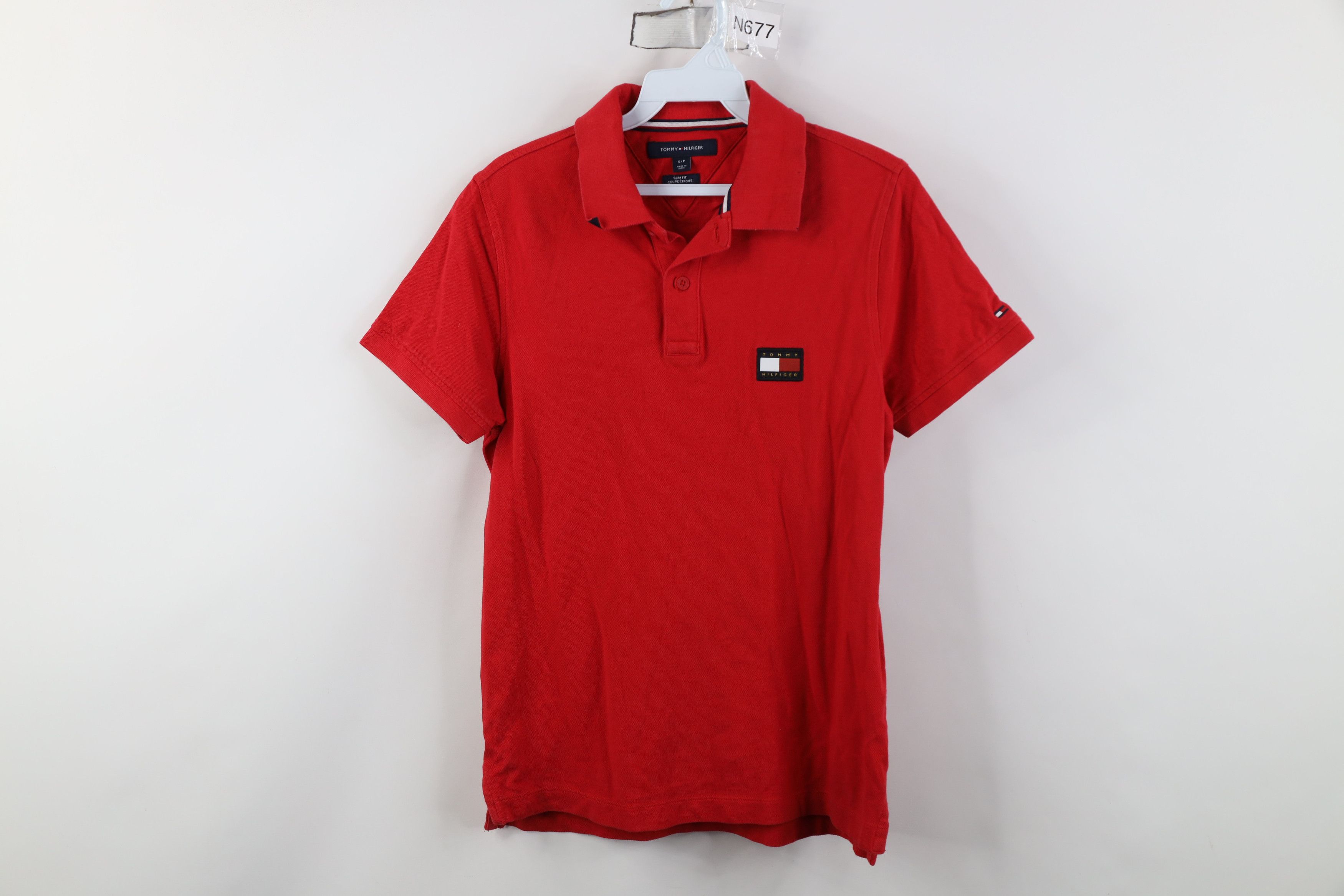 Tommy Hilfiger Vintage Y2K Tommy Hilfiger Spell Out Patch Knit Polo Shirt Size US S / EU 44-46 / 1 - 1 Thumbnail