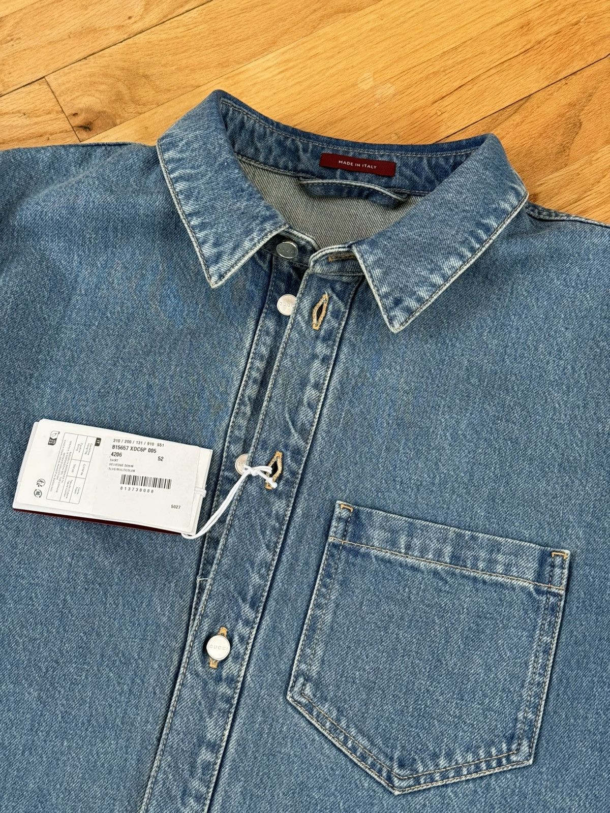 Gucci Gucci Denim Shirt Size US L / EU 52-54 / 3 - 2 Thumbnail