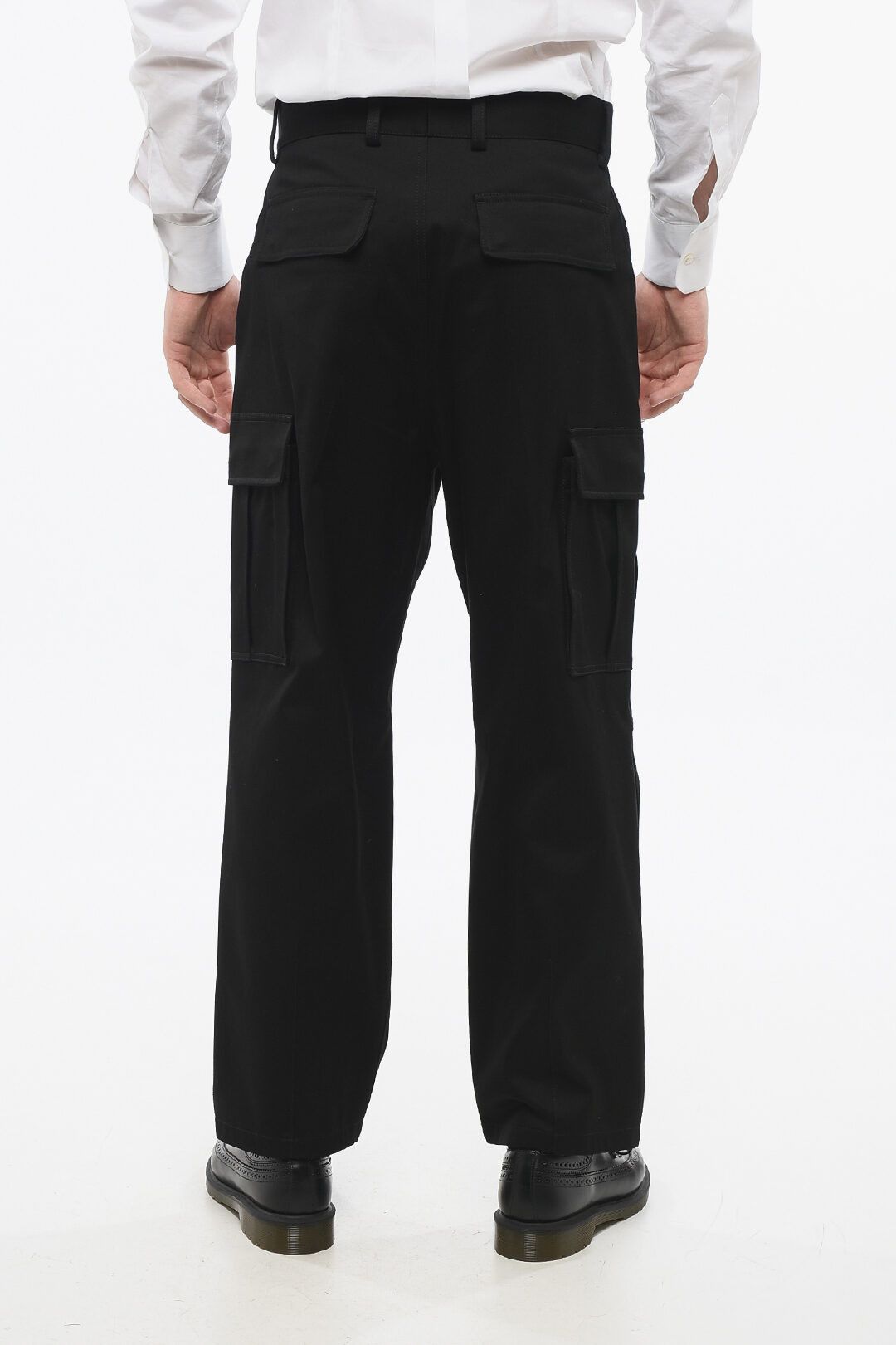 Dolce & Gabbana og1mm0825 Single-Pleated Cargo Pant in Balck Size US 30 / EU 46 - 2 Thumbnail