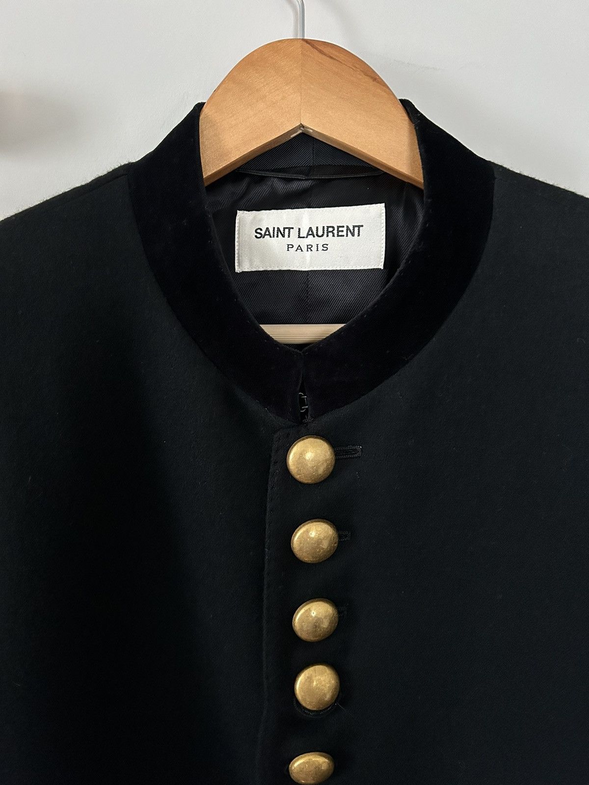 Saint Laurent Paris Saint Laurent HEDI SLIMANE Officer Long Coat size 52 Size US L / EU 52-54 / 3 - 4 Thumbnail