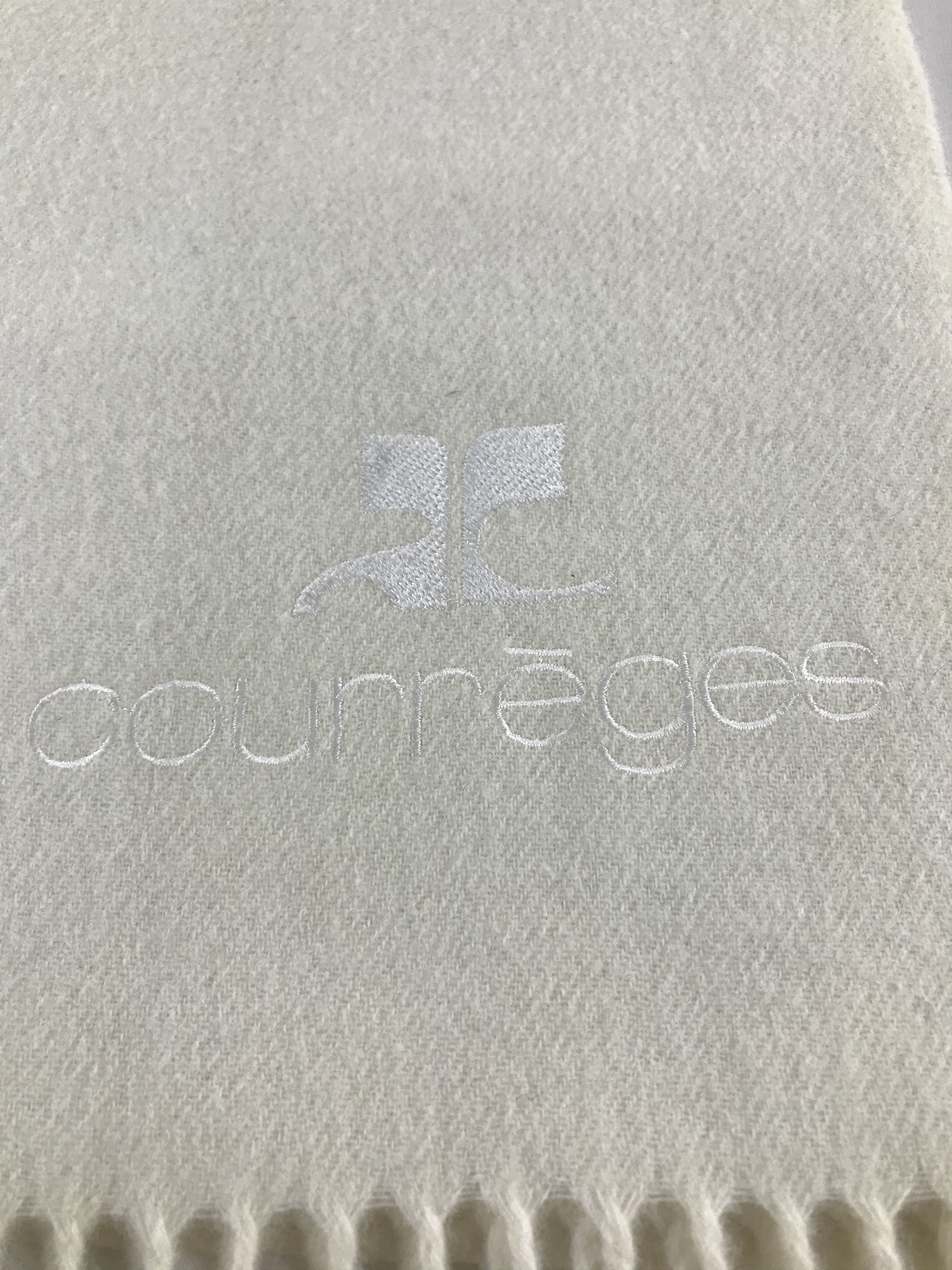 Courreges Courreges Wool Scarf Muffler V402 Size ONE SIZE - 4 Thumbnail