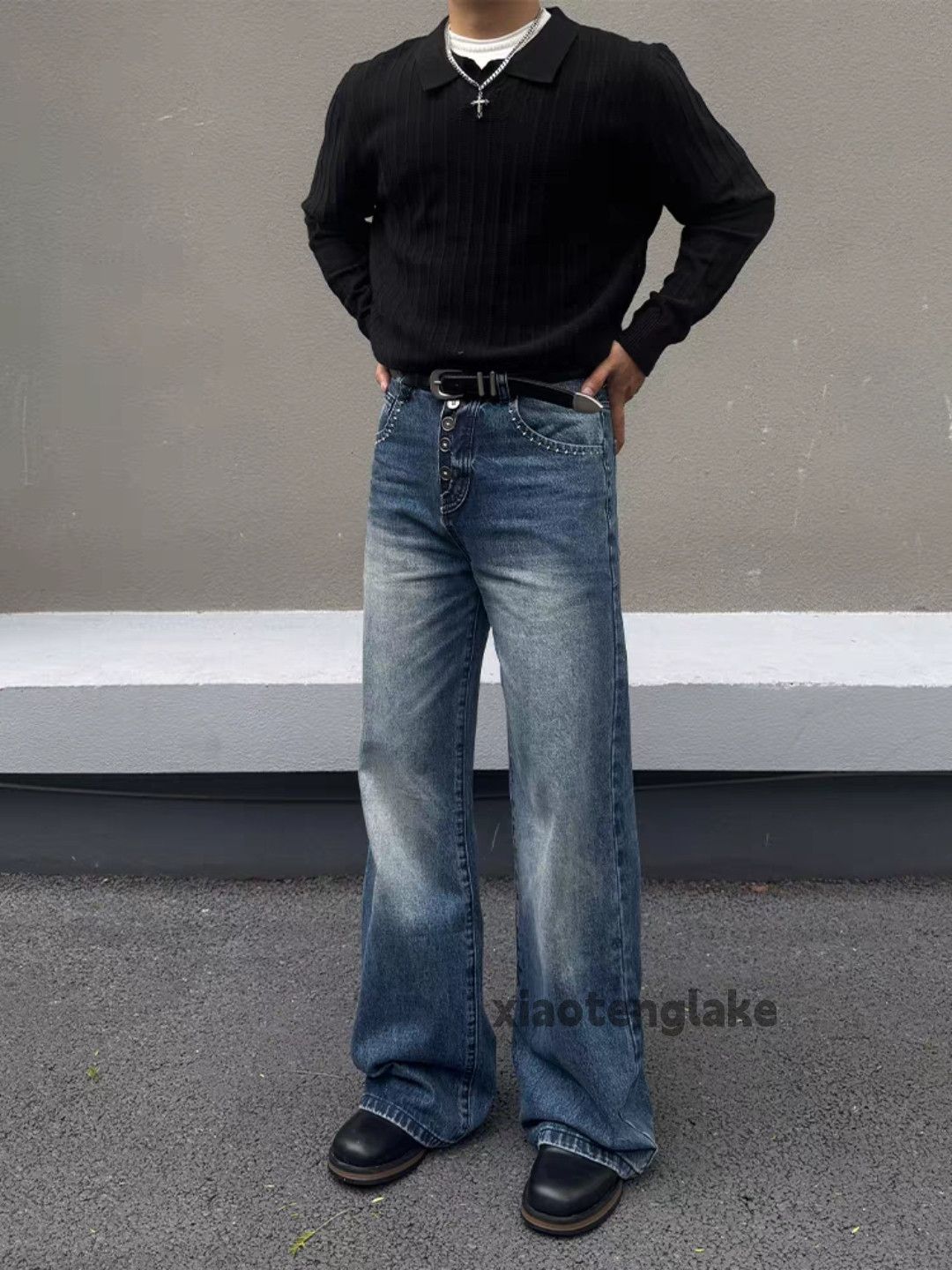 Jean ltx vintage washed faded cleanfit yuppie bootcut jeans Size US 28 / EU 44 - 4 Thumbnail