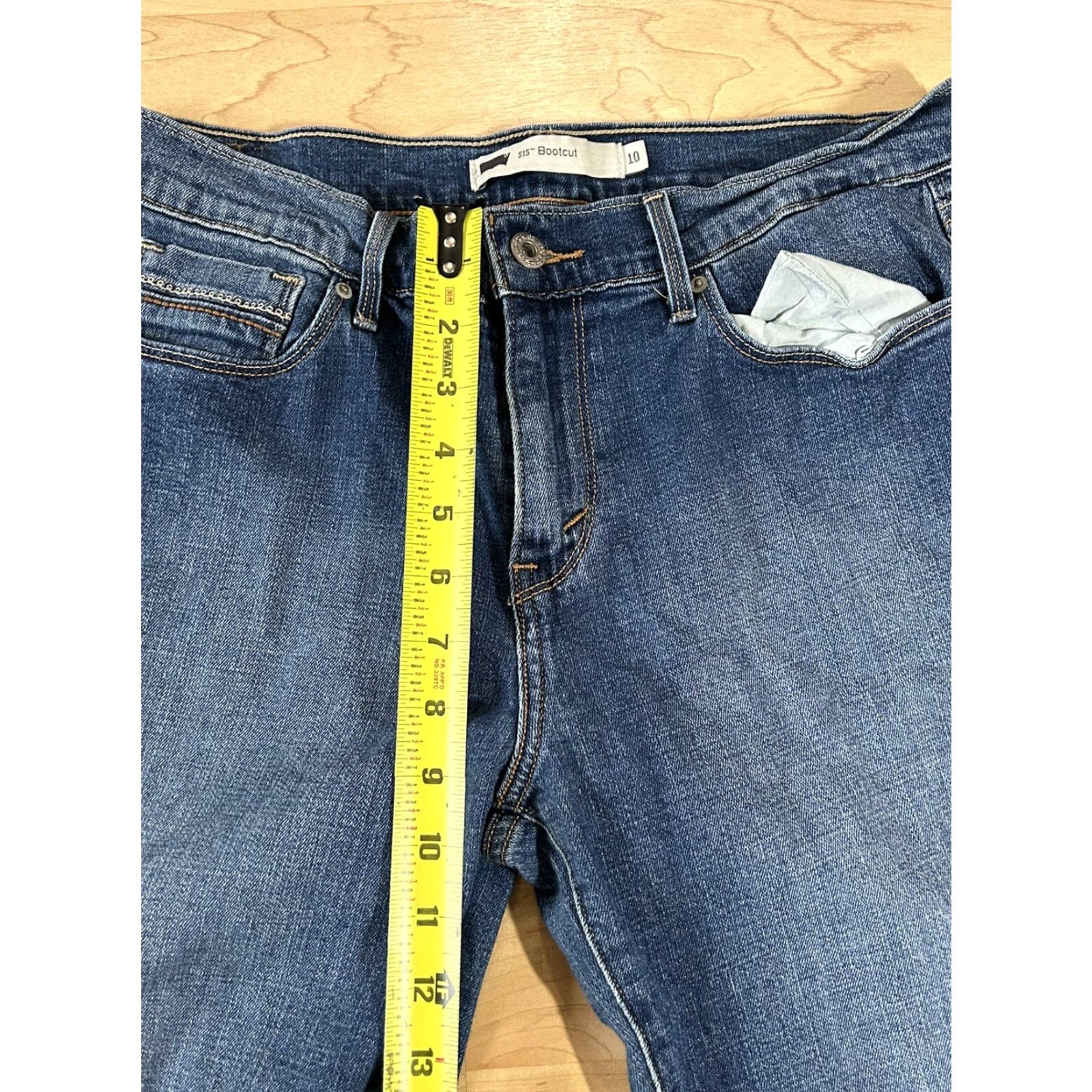 Levi's Levi's 515 Jeans Women Bootcut Mid Rise Medium Wash Denim 10 30x30 Size 32" / US 10 / IT 46 - 3 Thumbnail