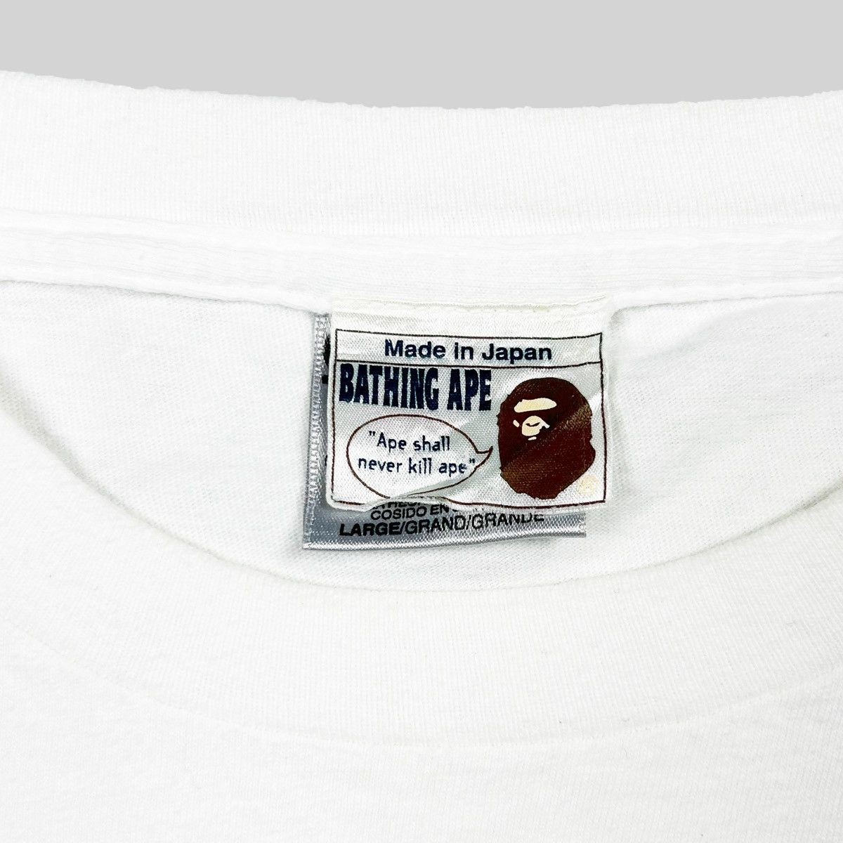 Bape Bape Planet Of the Apes Mego Tee Size US L / EU 52-54 / 3 - 5 Thumbnail