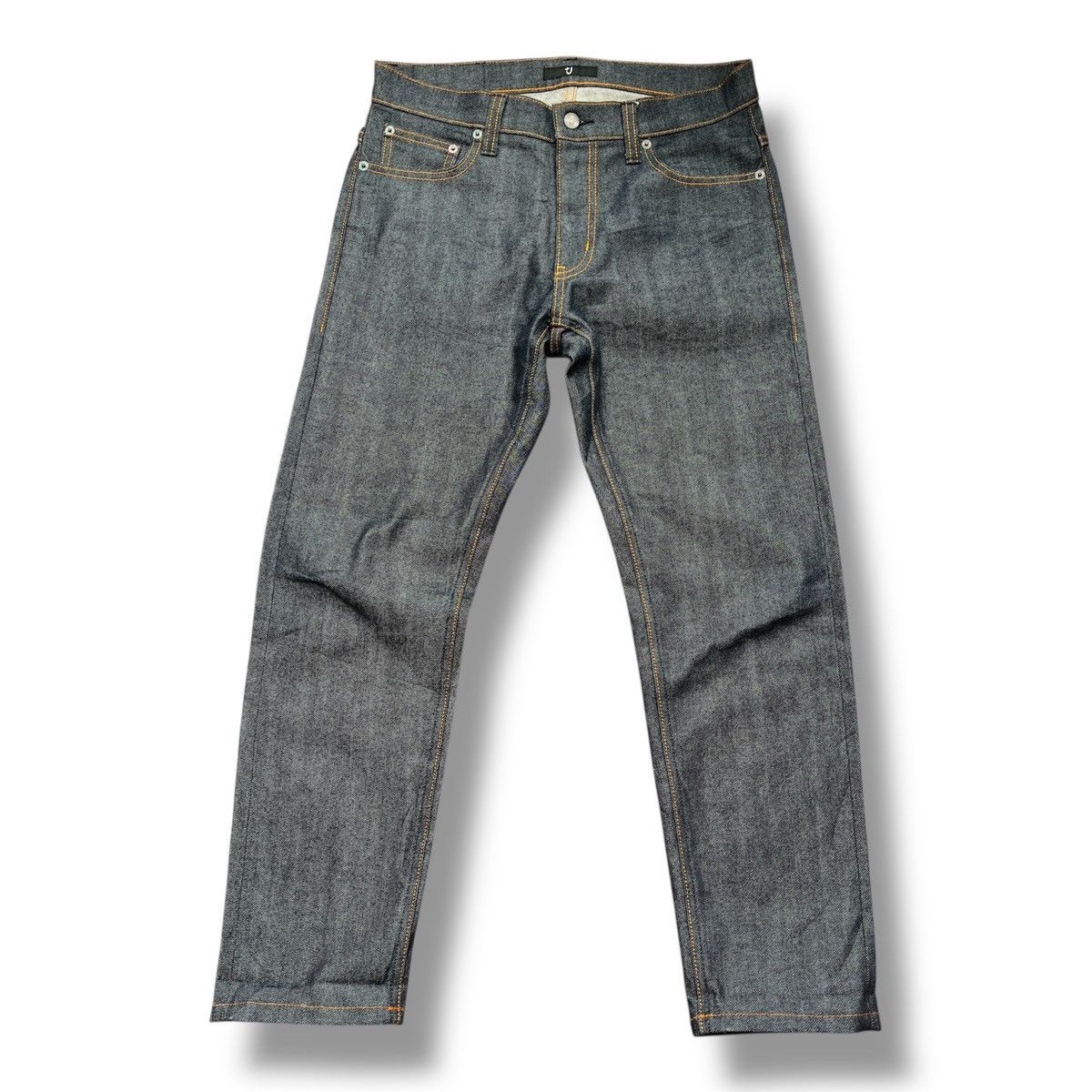 Raf Simons Grails Jil Sander Raf Simons Black Redline Selvedge Jeans Size US 31 - 4 Thumbnail