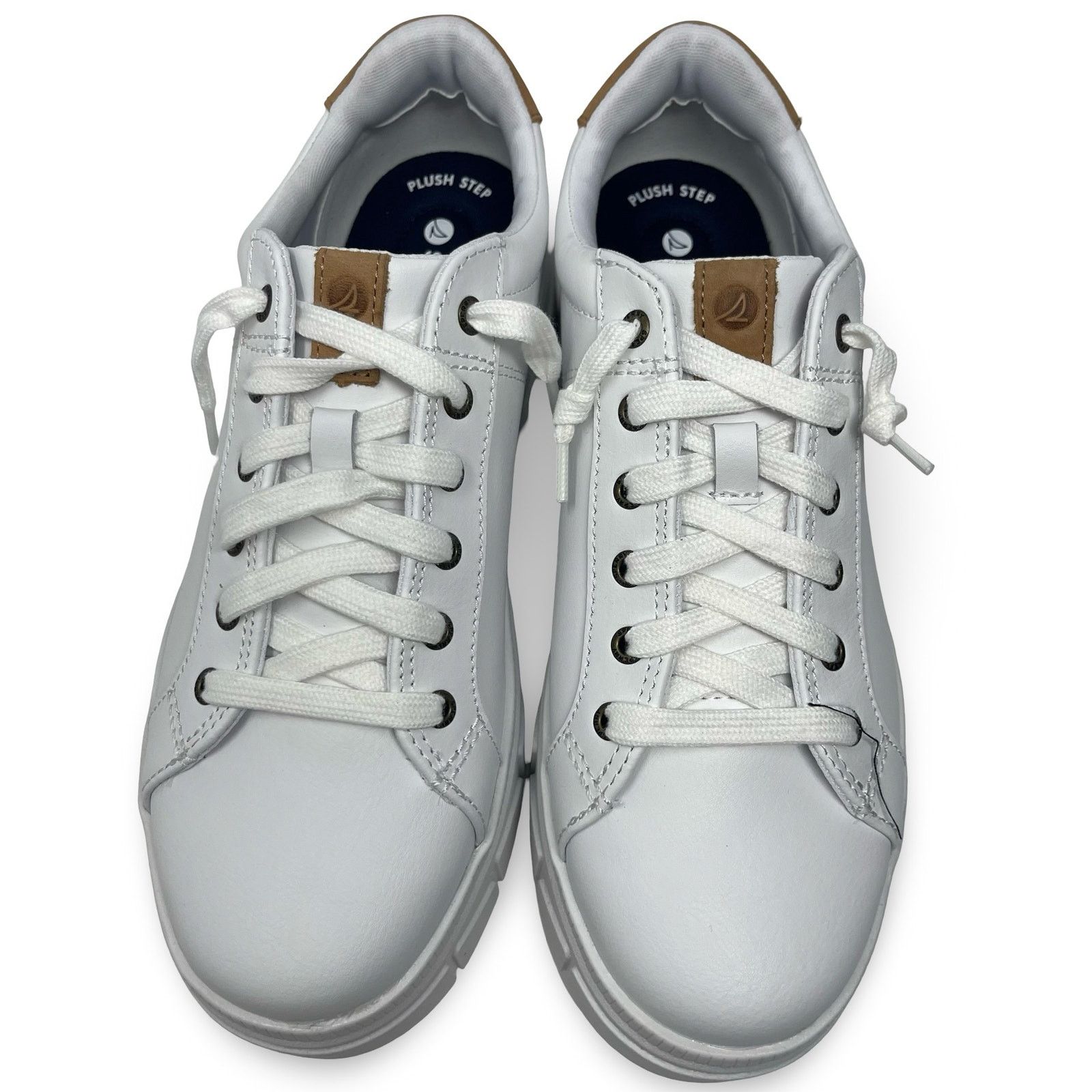 Sperry New Sperry Mens Winslow LACE to Toe Sneaker White Leather 8 Size US 8 / EU 41 - 3 Thumbnail