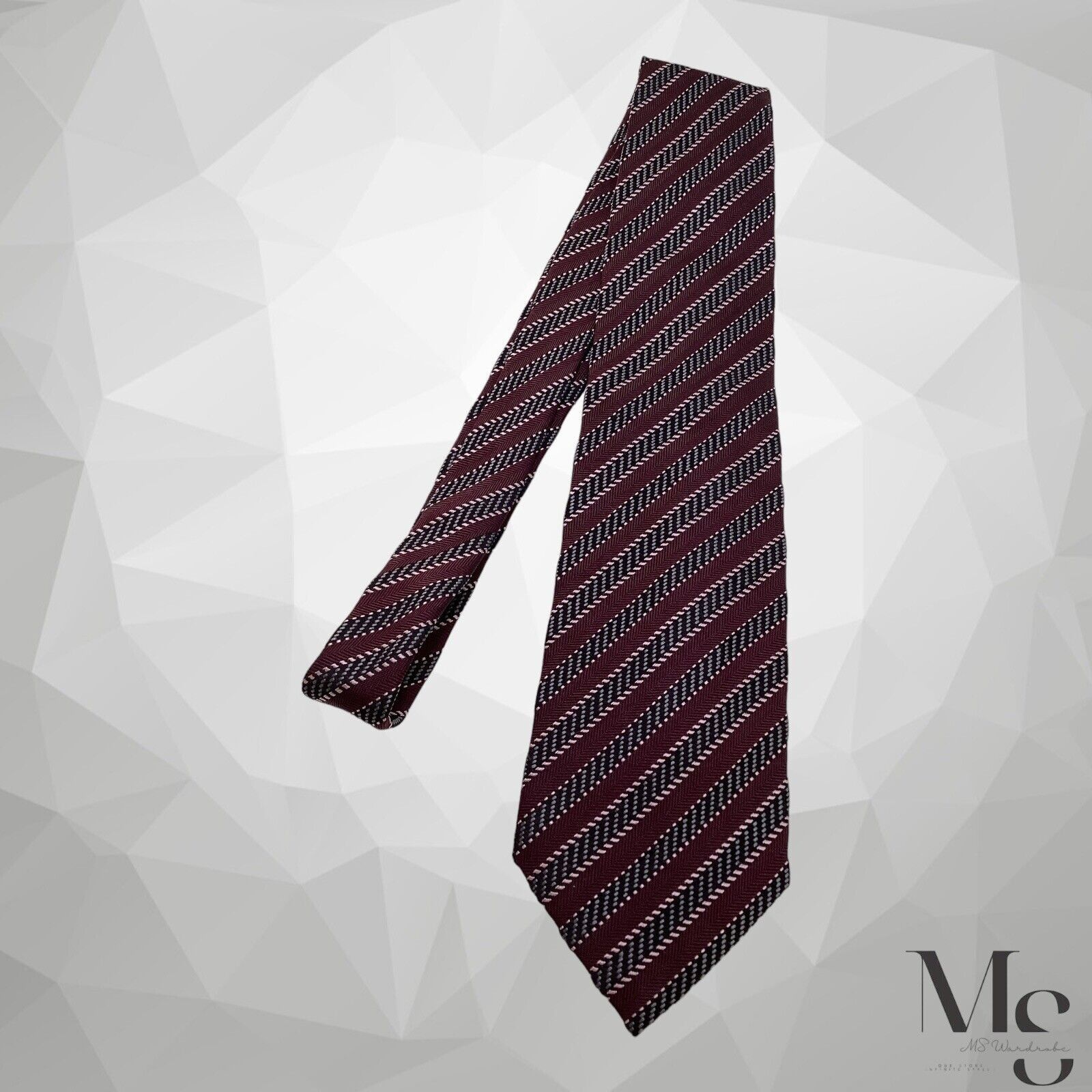 Ermenegildo Zegna ERMENEGILDO ZEGNA PREMIUM Purple Striped Luxury Silk Tie Ita Size ONE SIZE - 4 Thumbnail