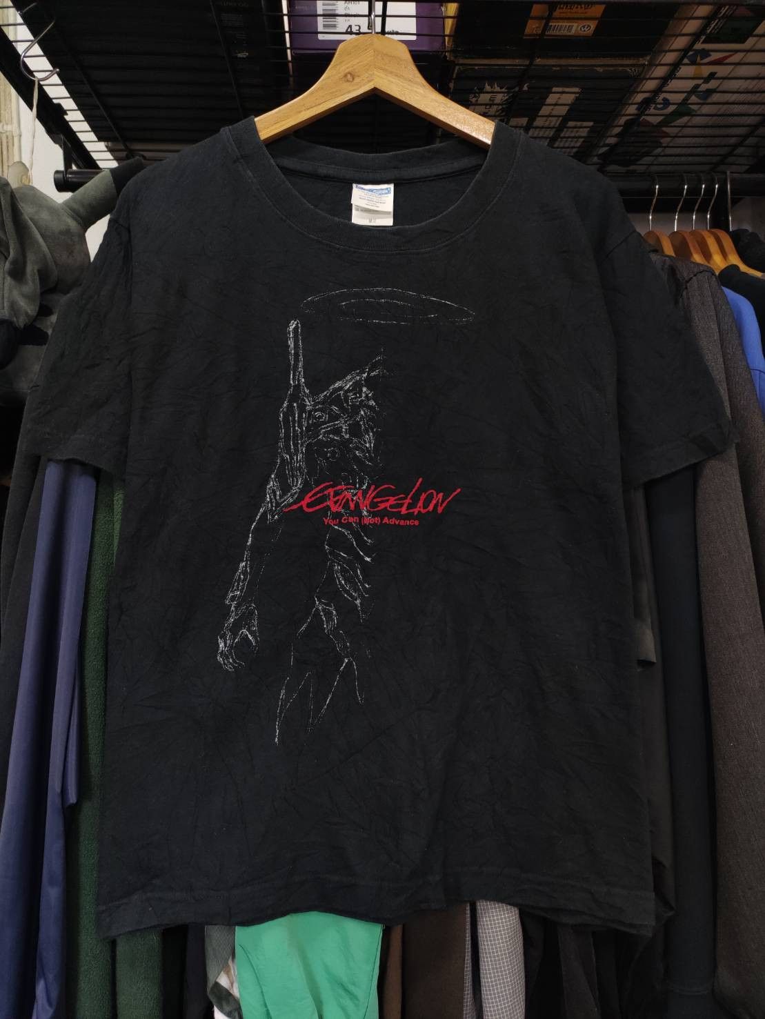 Anime Vtg 00's Evangelion 2.0 You Can (Not) Advance Promo T-Shirt Size US M / EU 48-50 / 2 - 2 Thumbnail