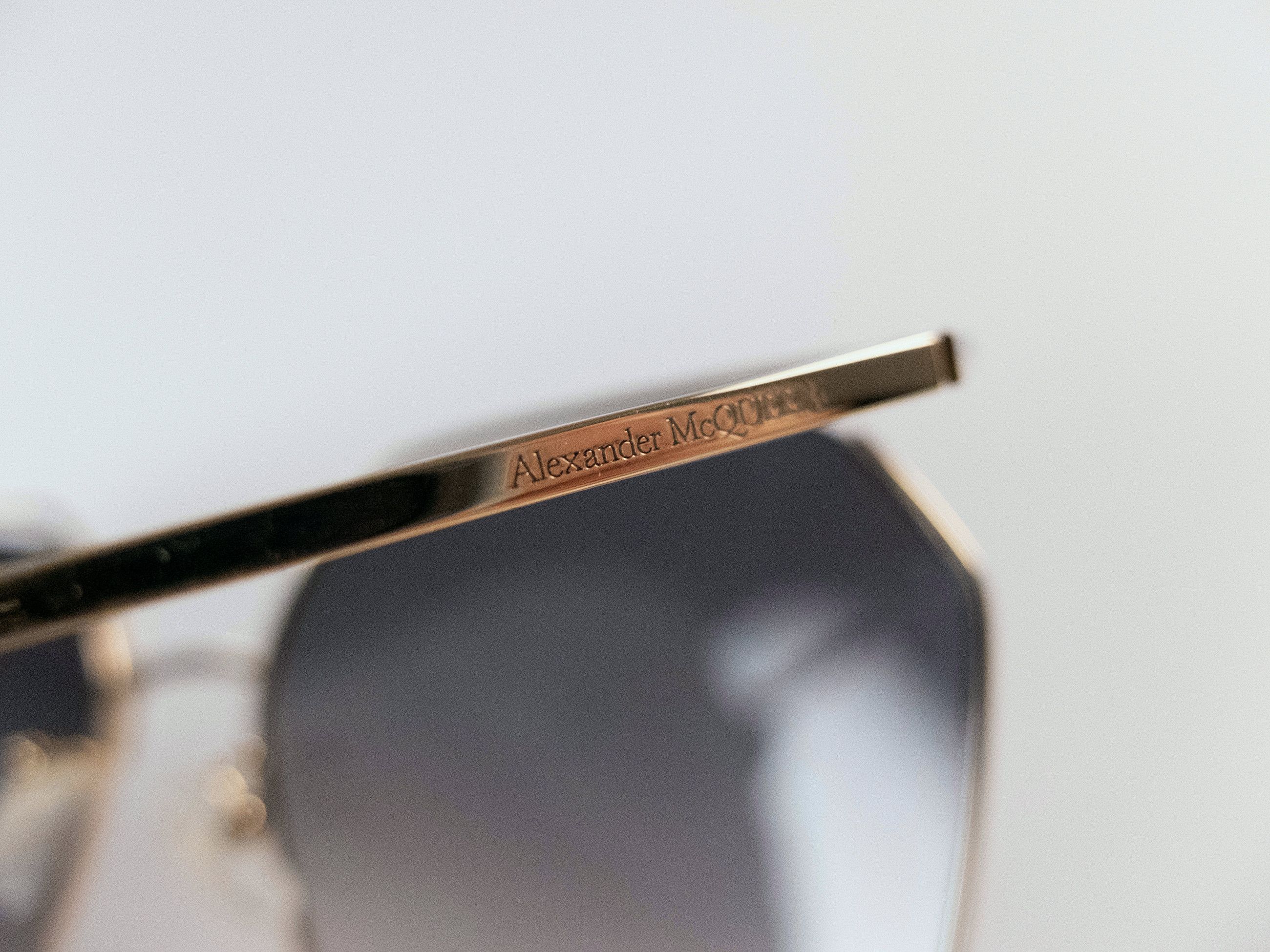 Alexander McQueen ALEXANDER MCQUEEN open frame oversize metal sunglasses Size ONE SIZE - 8 Thumbnail