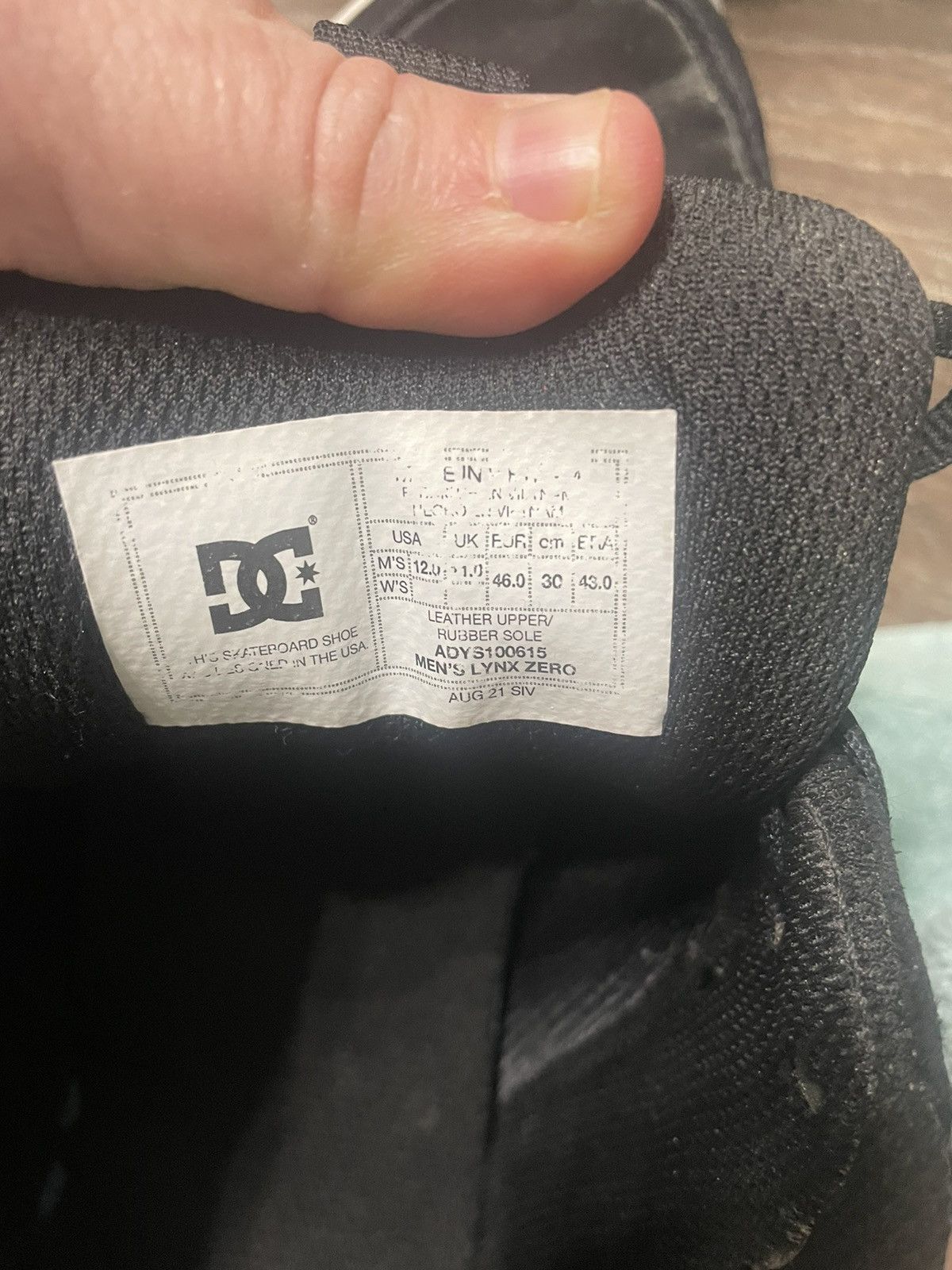 DC DC Skateboard Lynx Zero Shoes 12 Size US 12 / EU 45 - 7 Thumbnail