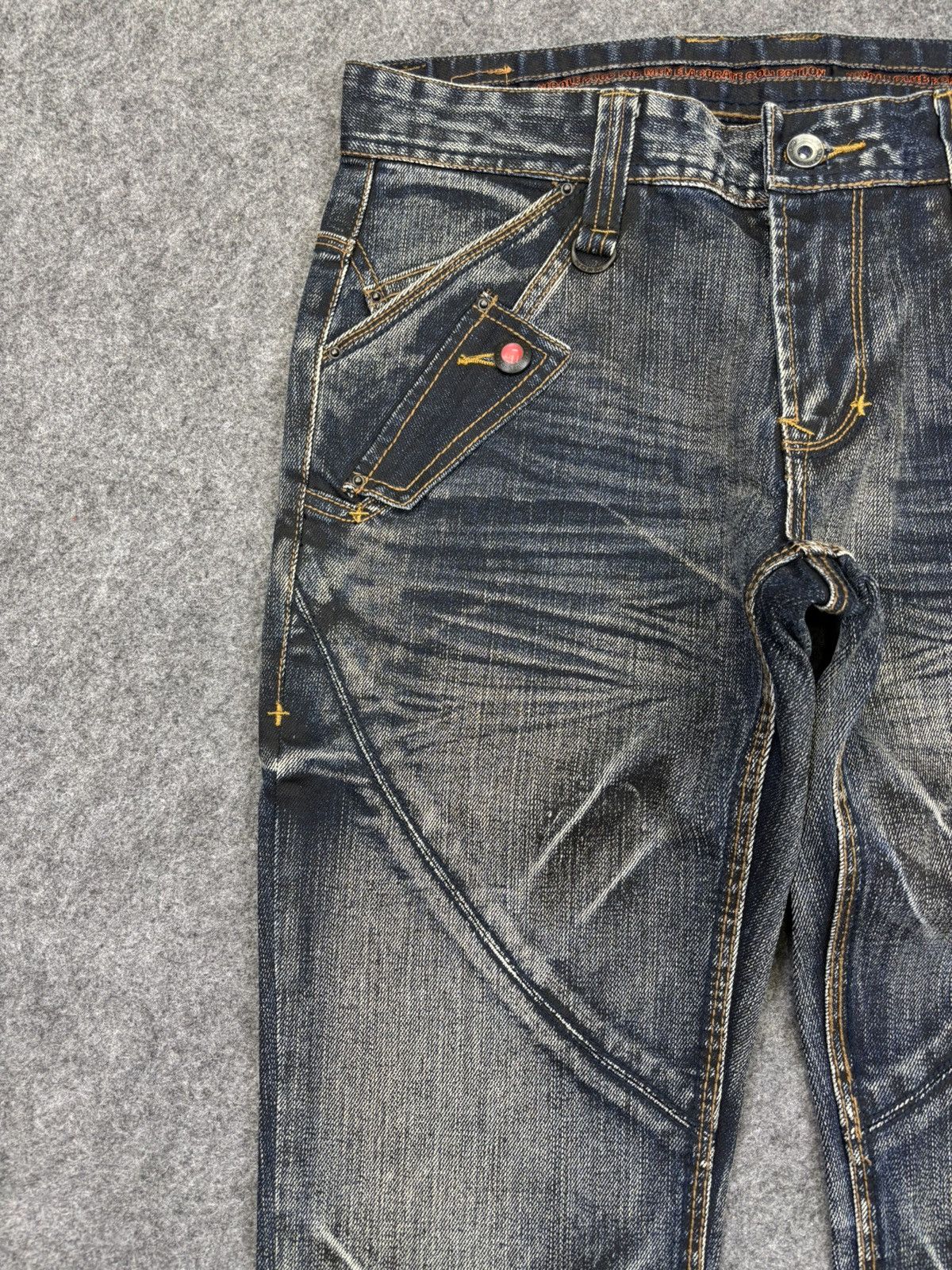 Japanese Brand 💥FLARE💥Archival Streetwear NCFM Sick Fades Denim F703 Size US 30 / EU 46 - 6 Thumbnail