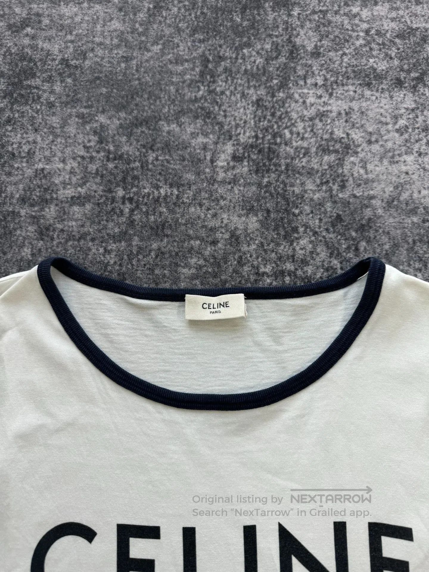 Celine Celine White Triomphe Short Sleeve. Size M / US 6-8 / IT 42-44 - 4 Thumbnail
