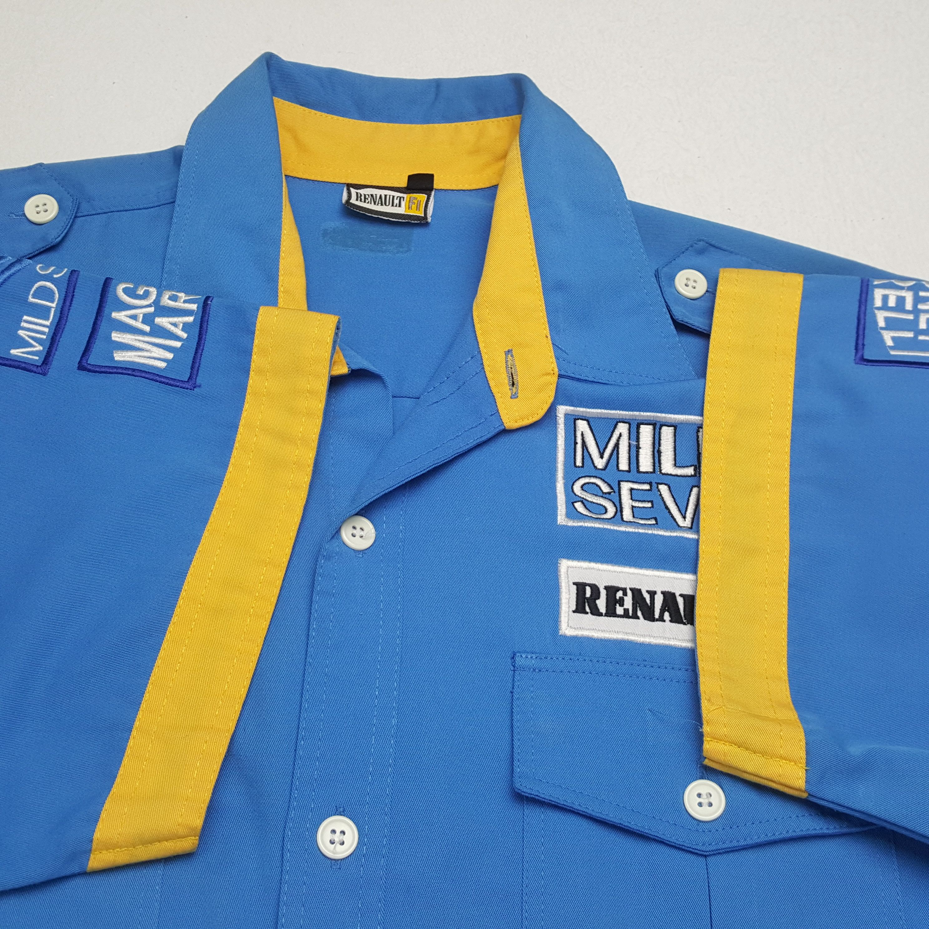 Vintage RENAULT F1 MAGNETI MARELLI Racing Style Shirt Size US XL / EU 56 / 4 - 7 Thumbnail