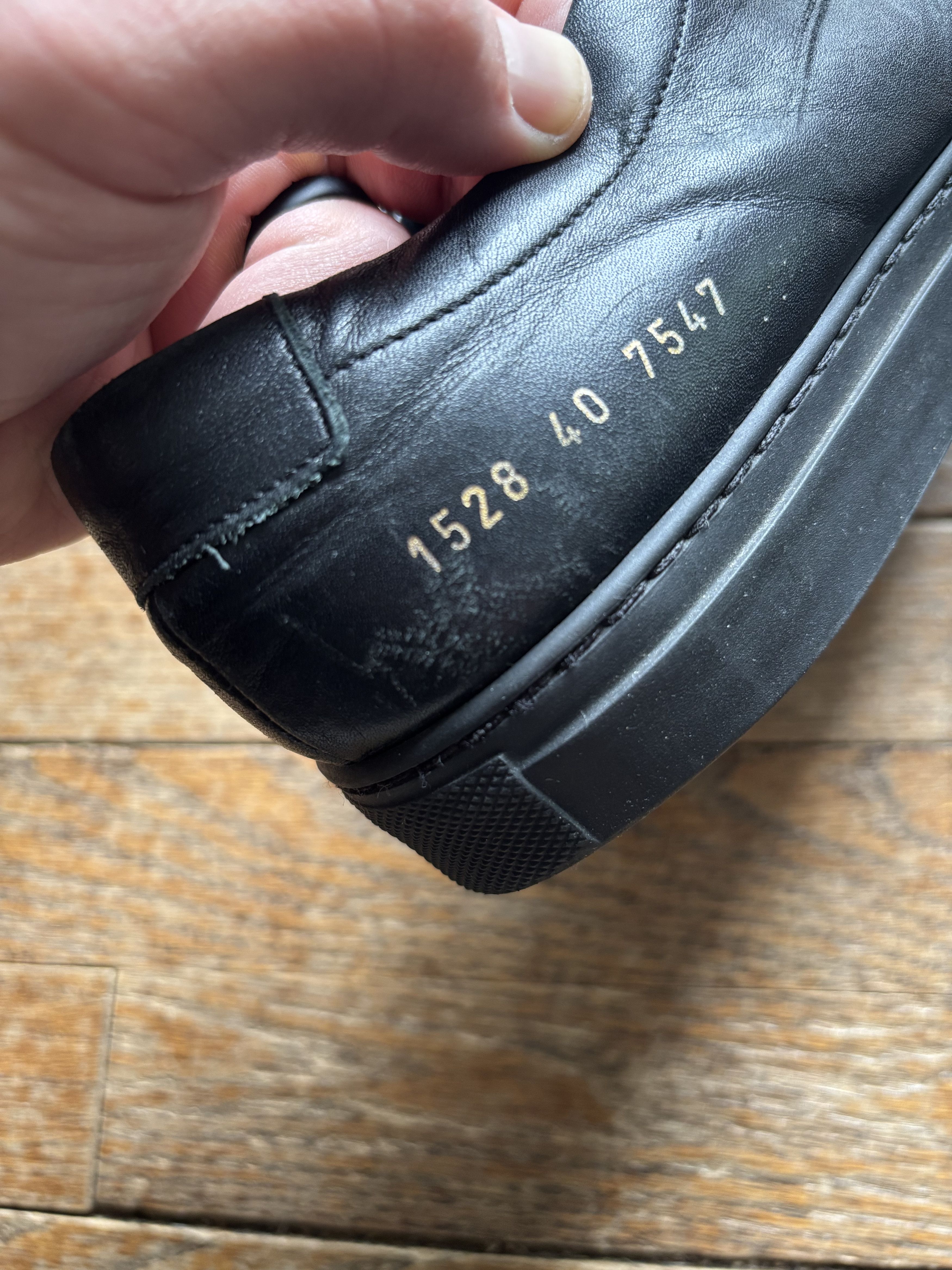Common Projects Achilles Low - Triple Black Size US 8 / EU 41 - 7 Thumbnail