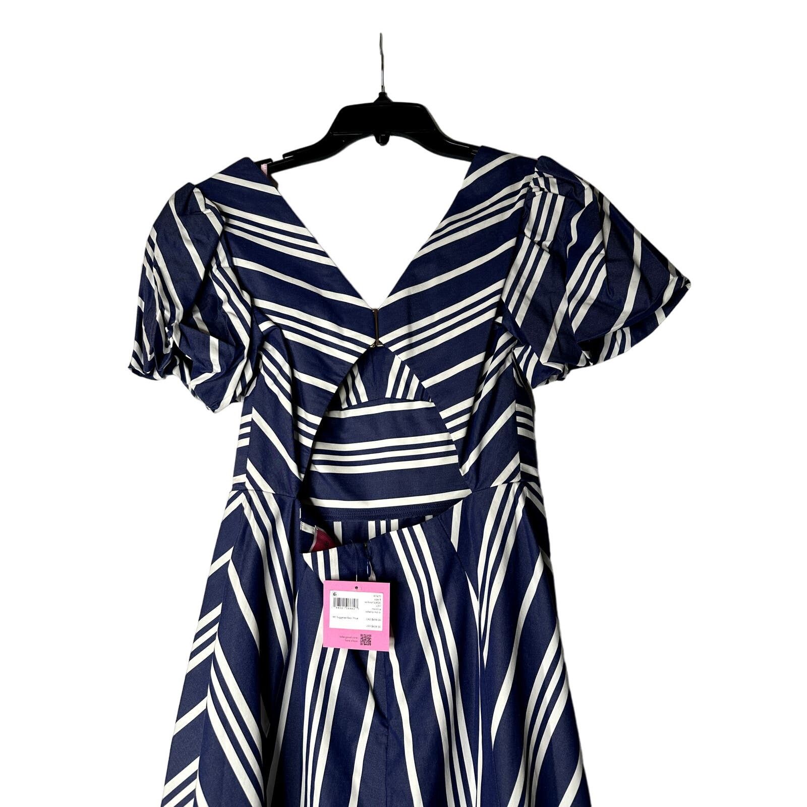 Kate Spade Kate Spade Café Stripe Midi Dress size 8 Size M / US 6-8 / IT 42-44 - 3 Thumbnail