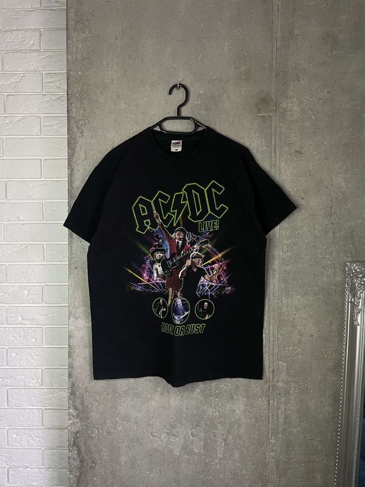 Band Tees AC/DC Rock Or Bust 2015 Vintage Tour Tee Hypebeast Y2k Size US L / EU 52-54 / 3 - 1 Thumbnail