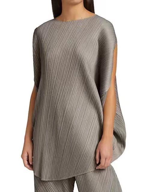 Pleats Please Issey Miyake Issey Miyake Grey pleated long-sleeved shirt Size XXL / US 16-18 / IT 52-54 - 3 Thumbnail