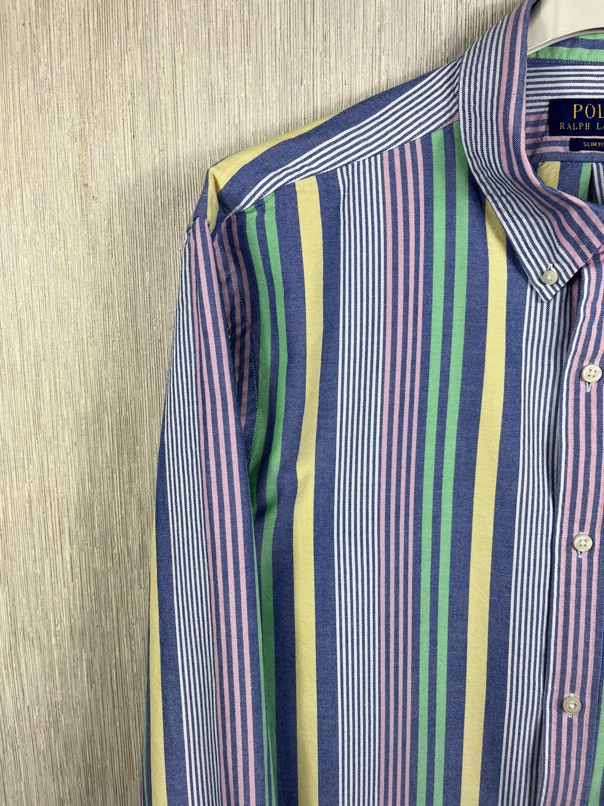 Polo Ralph Lauren × Ralph Lauren Polo Ralph Lauren multicolor striped chest logo pony shirt Size US XXL / EU 58 / 5 - 5 Thumbnail