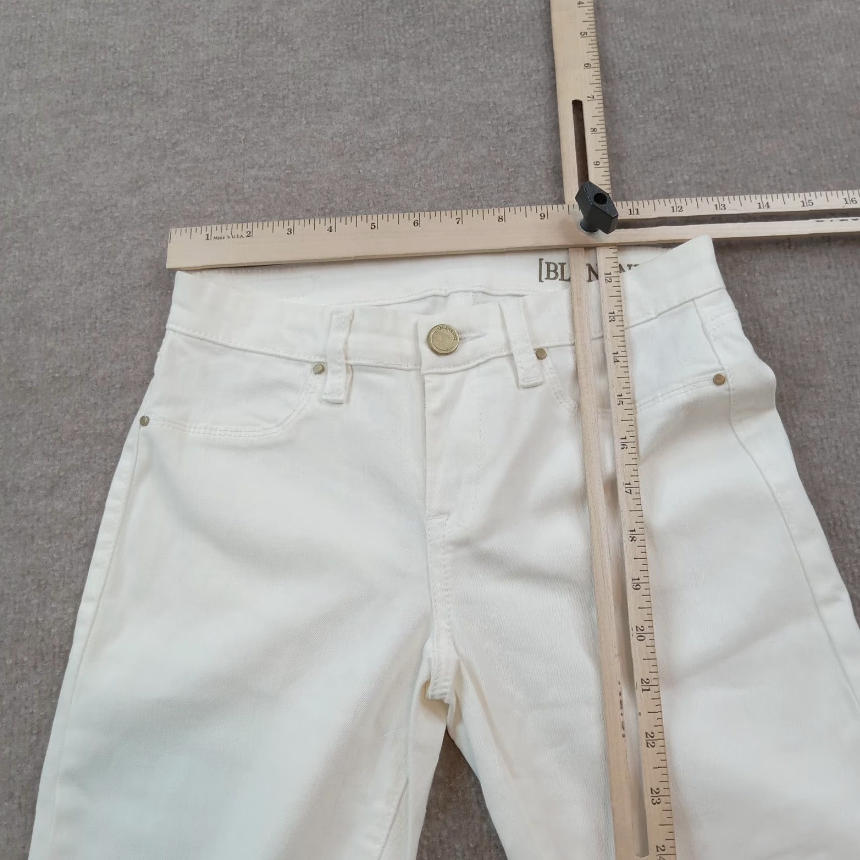 Vintage BLANKNYC Women's White Skinny Jeans Size 26 Stretch Denim Cotton Blend Size 26" / US 2 / IT 38 - 4 Thumbnail