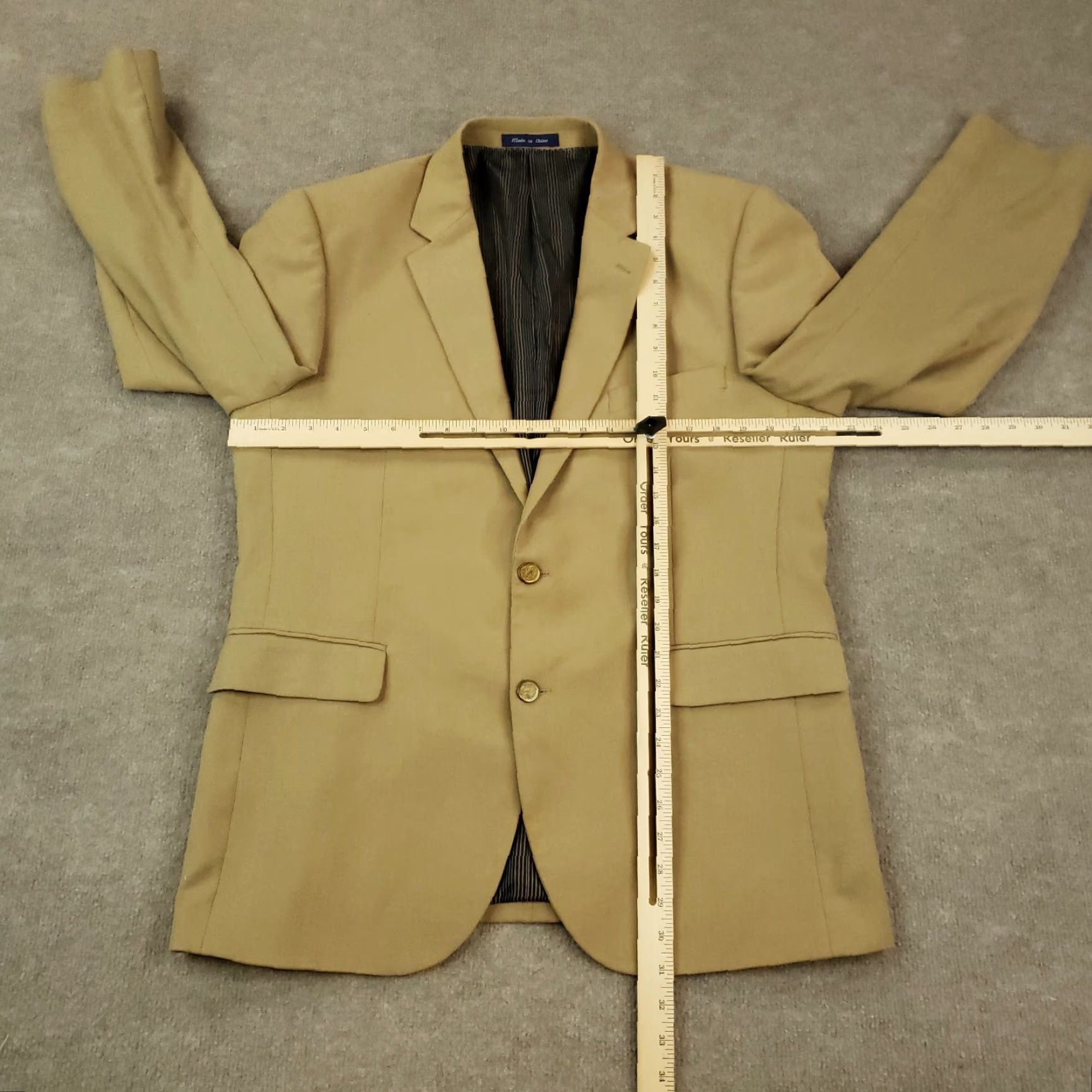 Vintage Alan Flusser Blazer Mens 42 Brown Single-Breasted Career Jacket Shirt? Size 42R - 2 Thumbnail