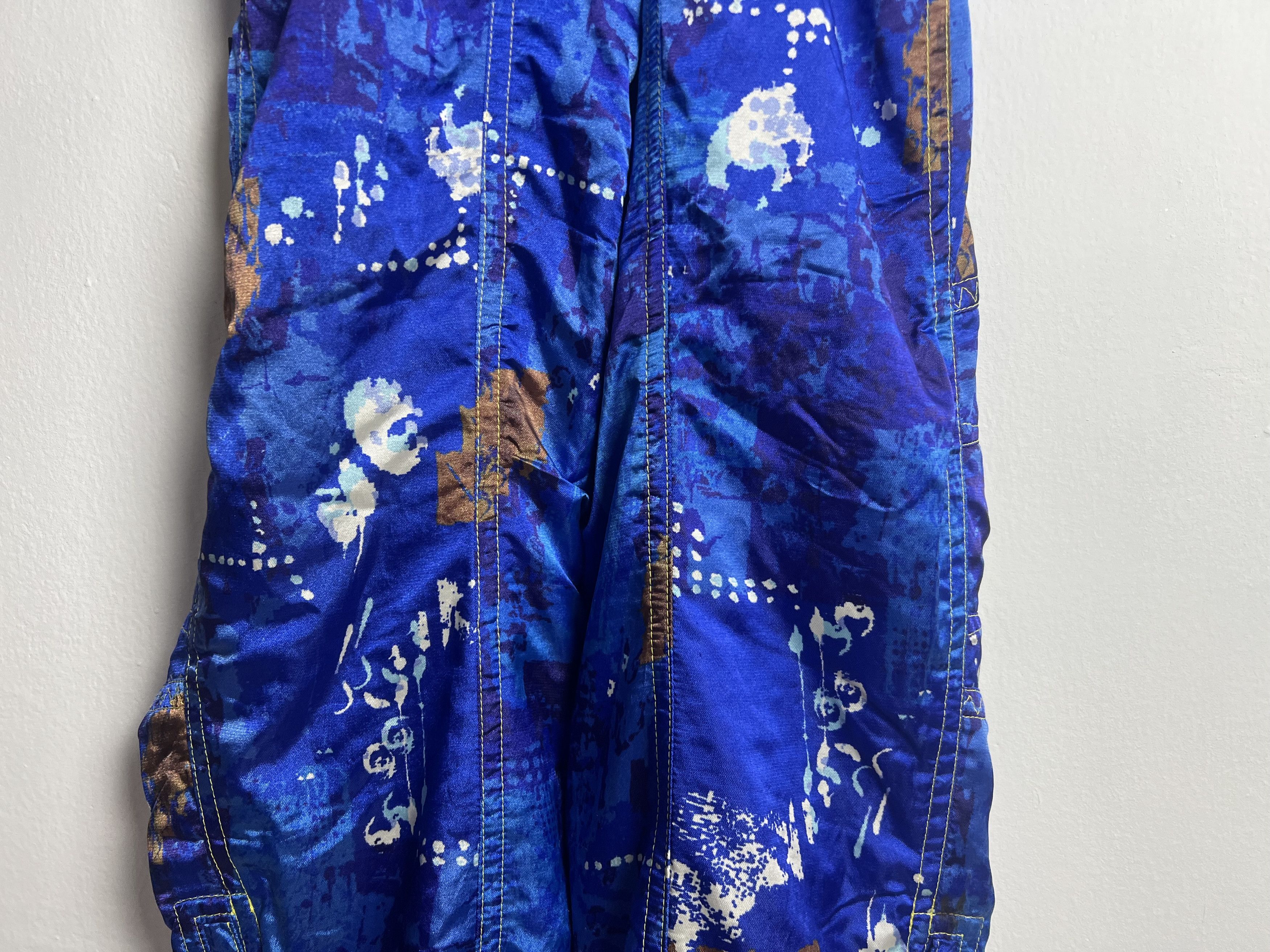 Goldwin Vintage Goldwin Blue Abstract Ski Bib Jumpsuit Size US 30 / EU 46 - 11 Thumbnail