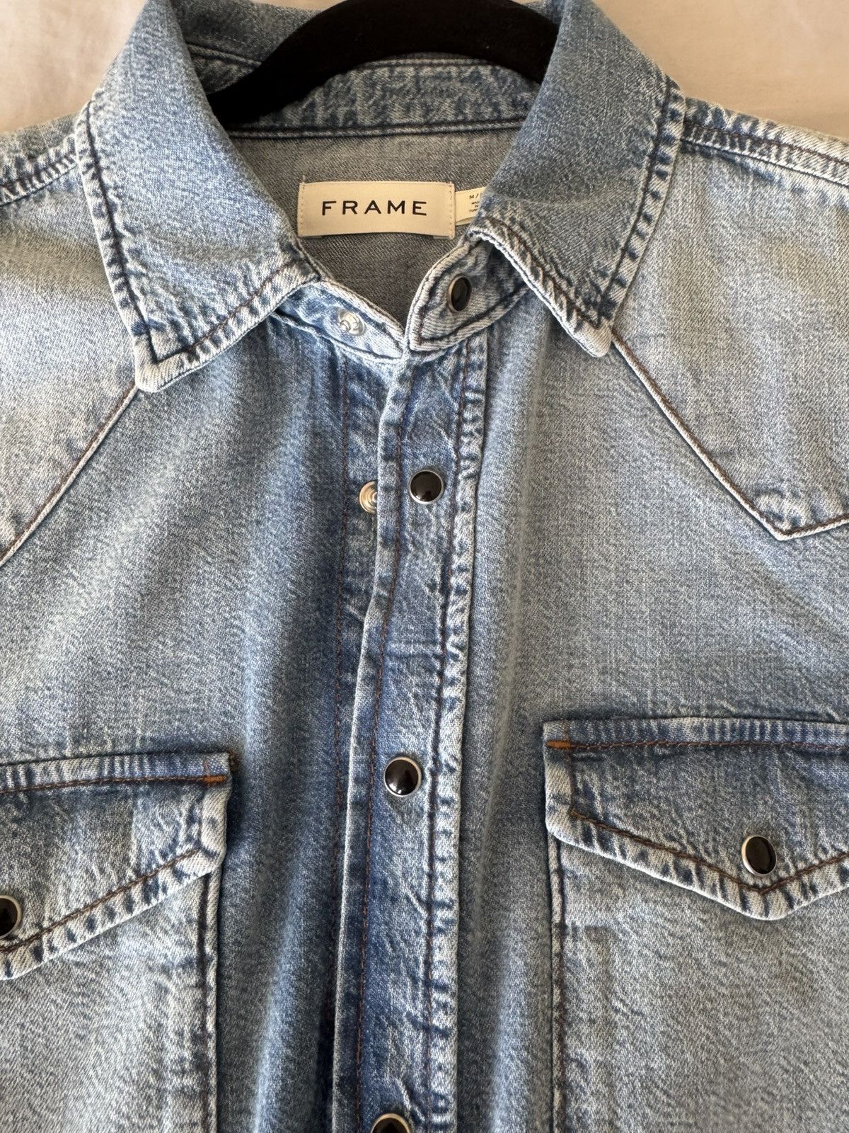 Frame FRAME Denim Western Snap Shirt Size US M / EU 48-50 / 2 - 2 Thumbnail