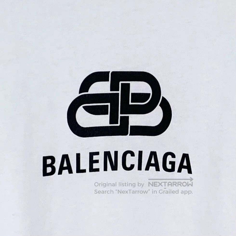 Balenciaga Balenciaga White logo letter print cotton round neck short Size US XS / EU 42 / 0 - 4 Thumbnail