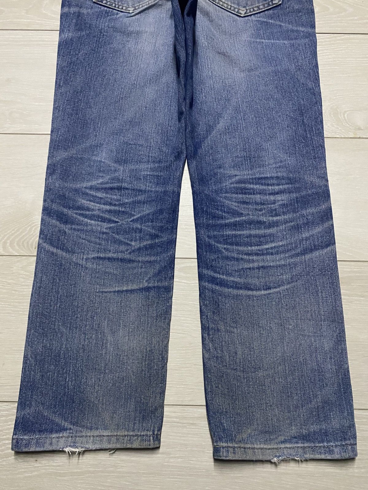 Japanese Brand Vintage Japanese Edwin 402Mud Wash Distressed Jeans Size US 30 / EU 46 - 6 Thumbnail