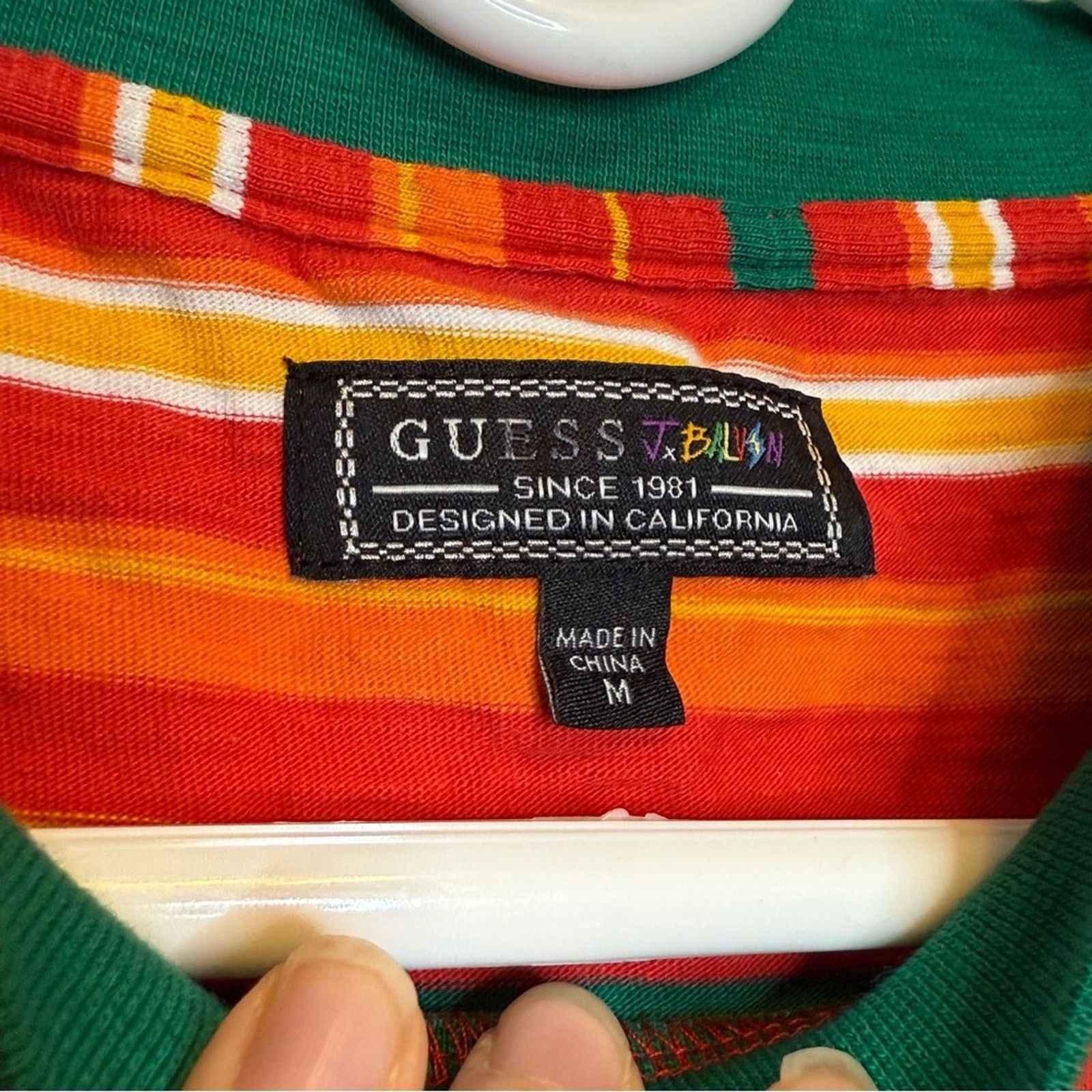 Guess Guess x J Balvin Vibras Tour Stripe Tee Size US M / EU 48-50 / 2 - 6 Thumbnail