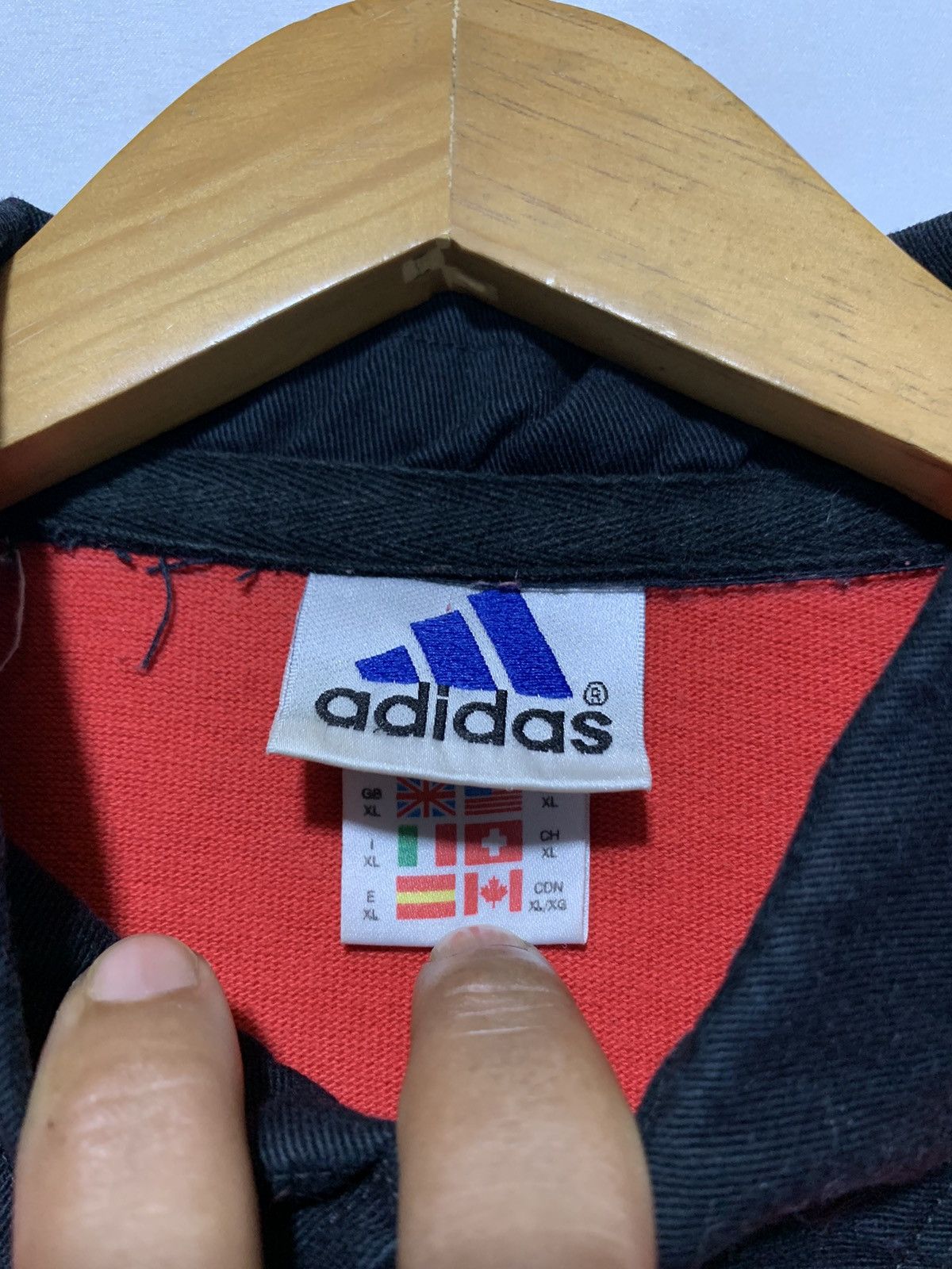Adidas × Vintage 00s Adidas Ac Milan polo shirt Size US XL / EU 56 / 4 - 10 Thumbnail