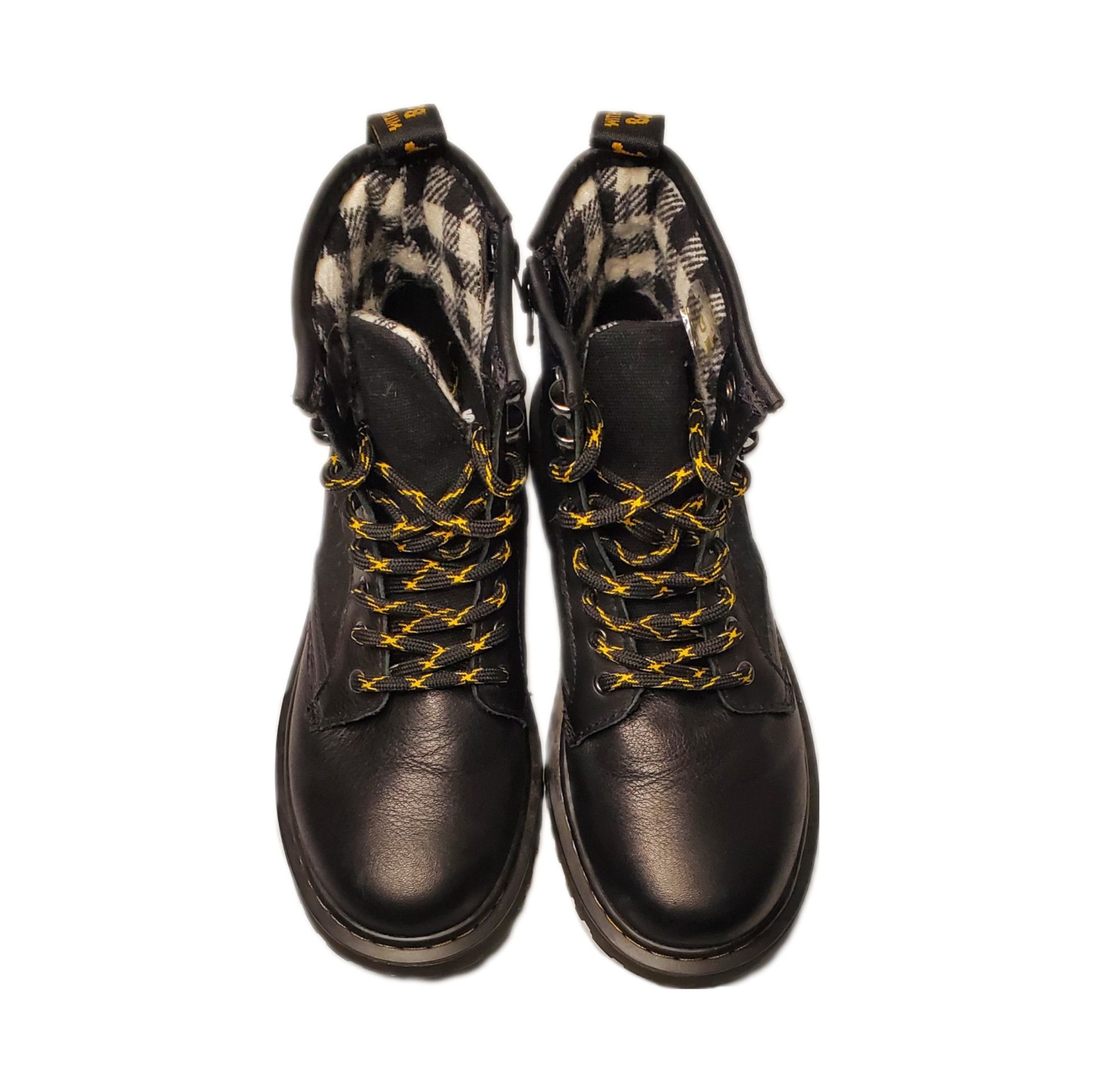 Vintage Doc Martens Canvas and Leather Youth Boots Size US 4.5 / IT 34.5 - 2 Thumbnail
