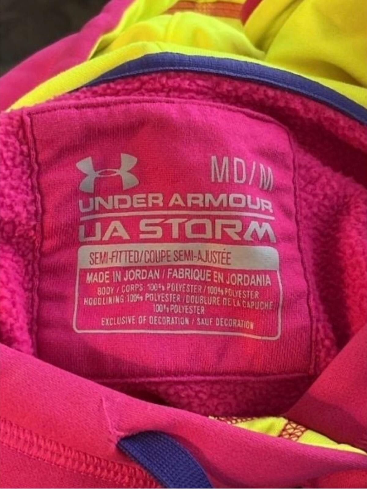 Under Armour Under Armour Neon Hoodie Size M / US 6-8 / IT 42-44 - 3 Thumbnail