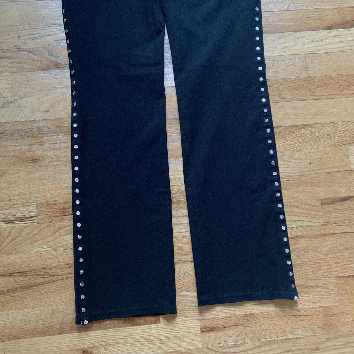 Celine × Michael Kors Early 2000s Studded Snap Jeans Size 30" / US 8 / IT 44 - 3 Thumbnail