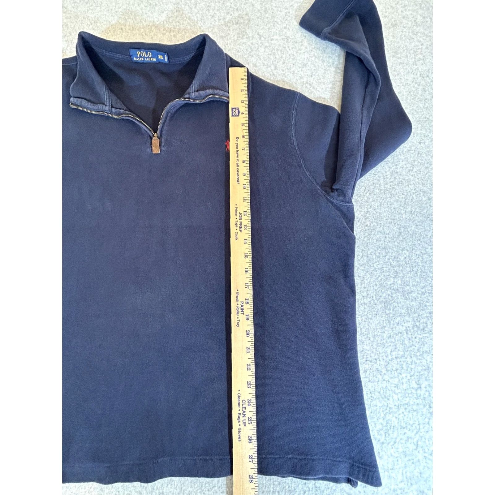 Polo Ralph Lauren Ralph Lauren Sweater Mens 2XL Navy 1/4 Zip Knit Pullover Polo Golf Mock Neck Cotton SS Size US XXL / EU 58 / 5 - 6 Thumbnail