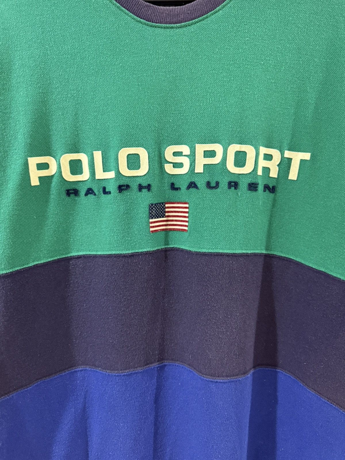 Polo Ralph Lauren × Ralph Lauren Sport × Vintage Vintage 90's POLO SPORT Ralph Lauren Spell Out Tee Size US M / EU 48-50 / 2 - 3 Thumbnail