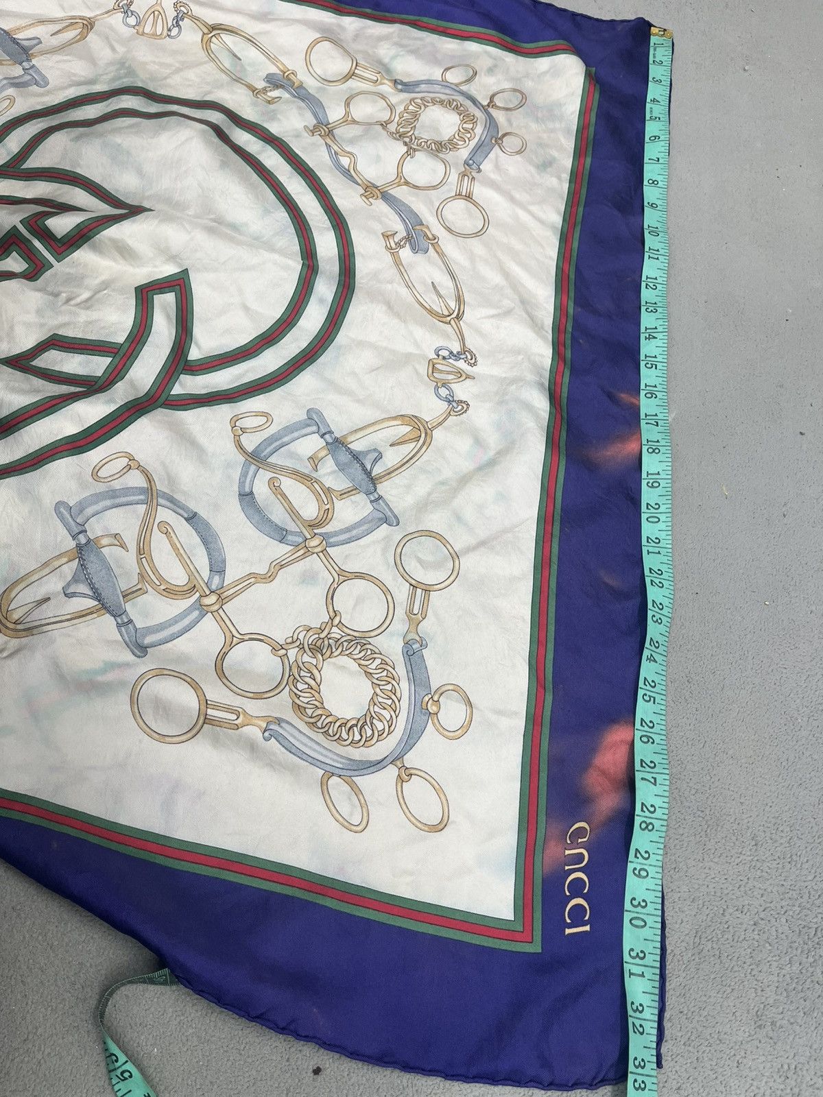 Gucci VTG GUCCI SILK HORSEBIT SCARF Size ONE SIZE - 8 Thumbnail