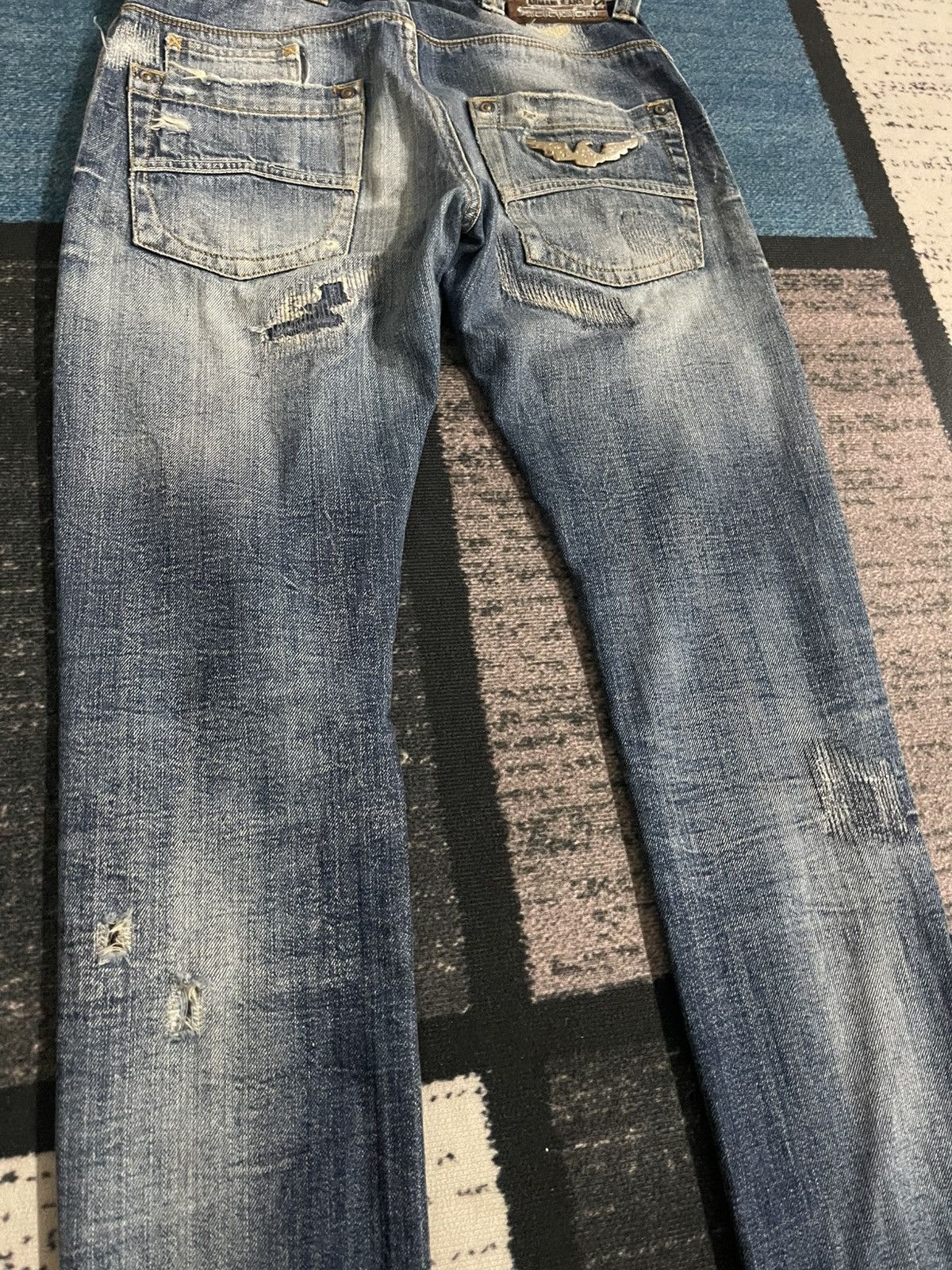 Armani Armani Jeans Distressed Denim Size US 29 - 7 Thumbnail