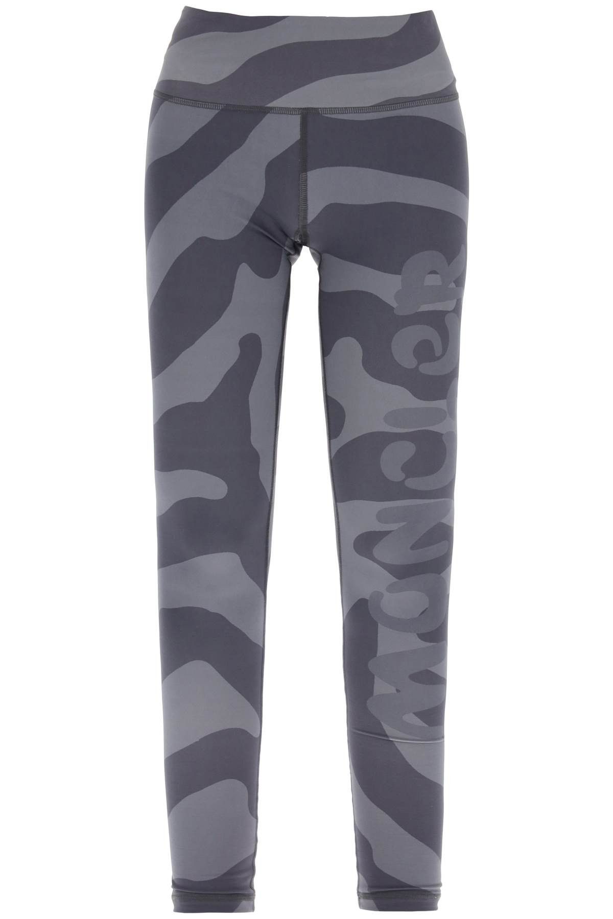 image of Moncler Fingerprint Sports Leggings in Grigio, Women's (Size 24)