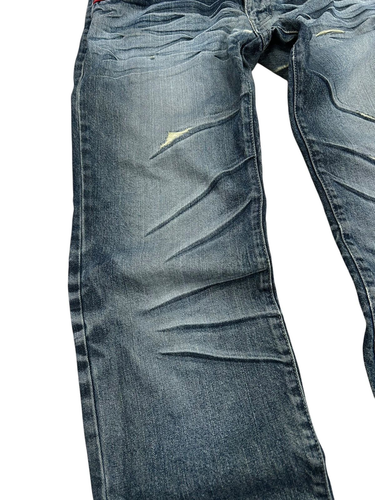If Six Was Nine American Amore Puro Japan Jean Whisker Light Washed Size US 31 - 8 Thumbnail
