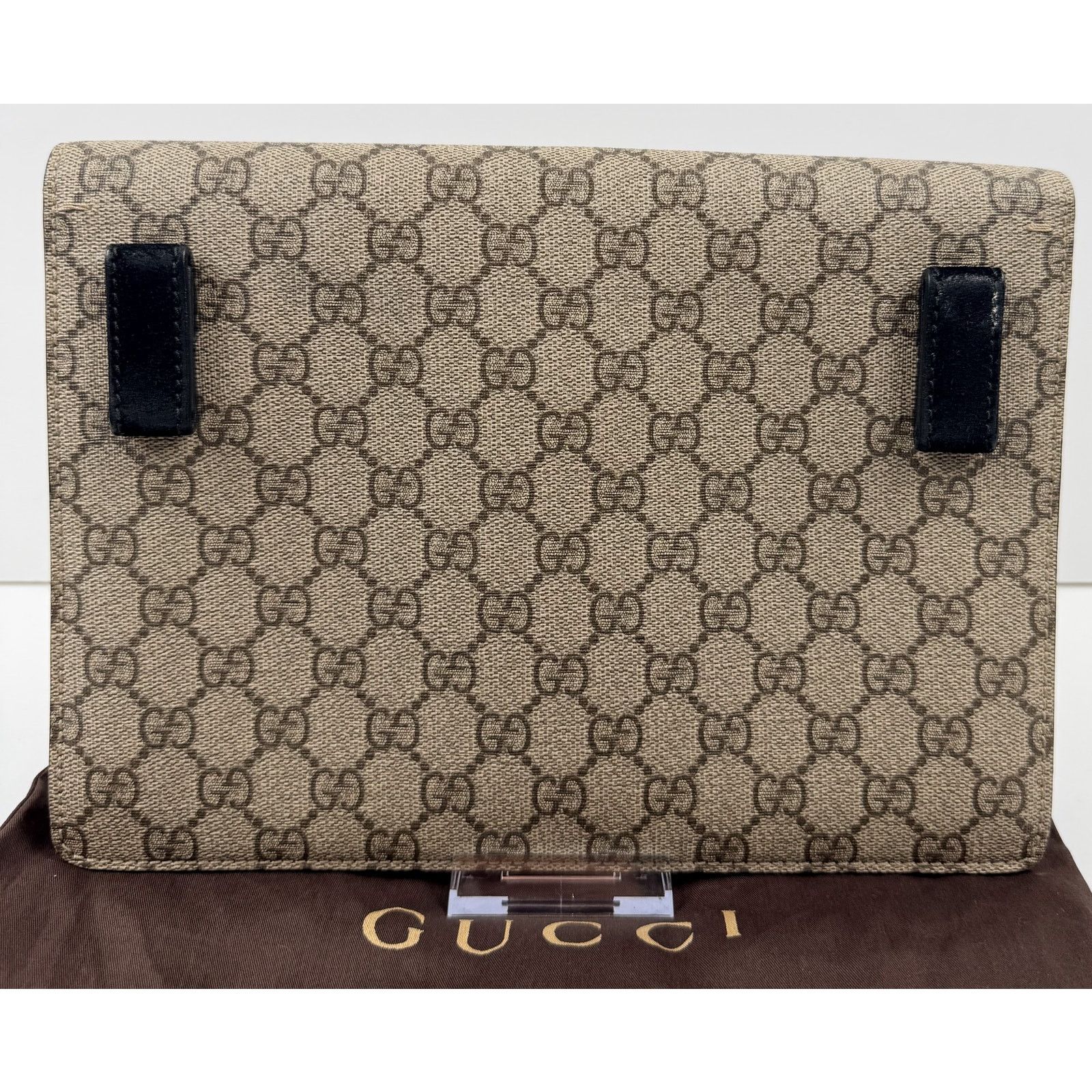 Gucci Gucci Black/Beige GG Supreme Canvas and Suede Dionysus Size ONE SIZE - 4 Thumbnail