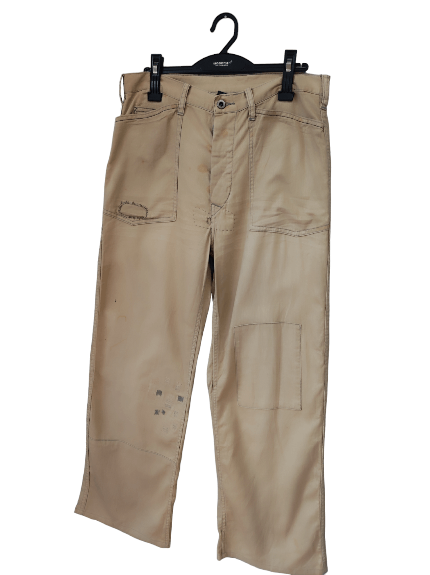 Polo Ralph Lauren × Vintage Rusty Reconstructed Easy Pants Beige buckle pants W 33 Size US 33 - 2 Thumbnail