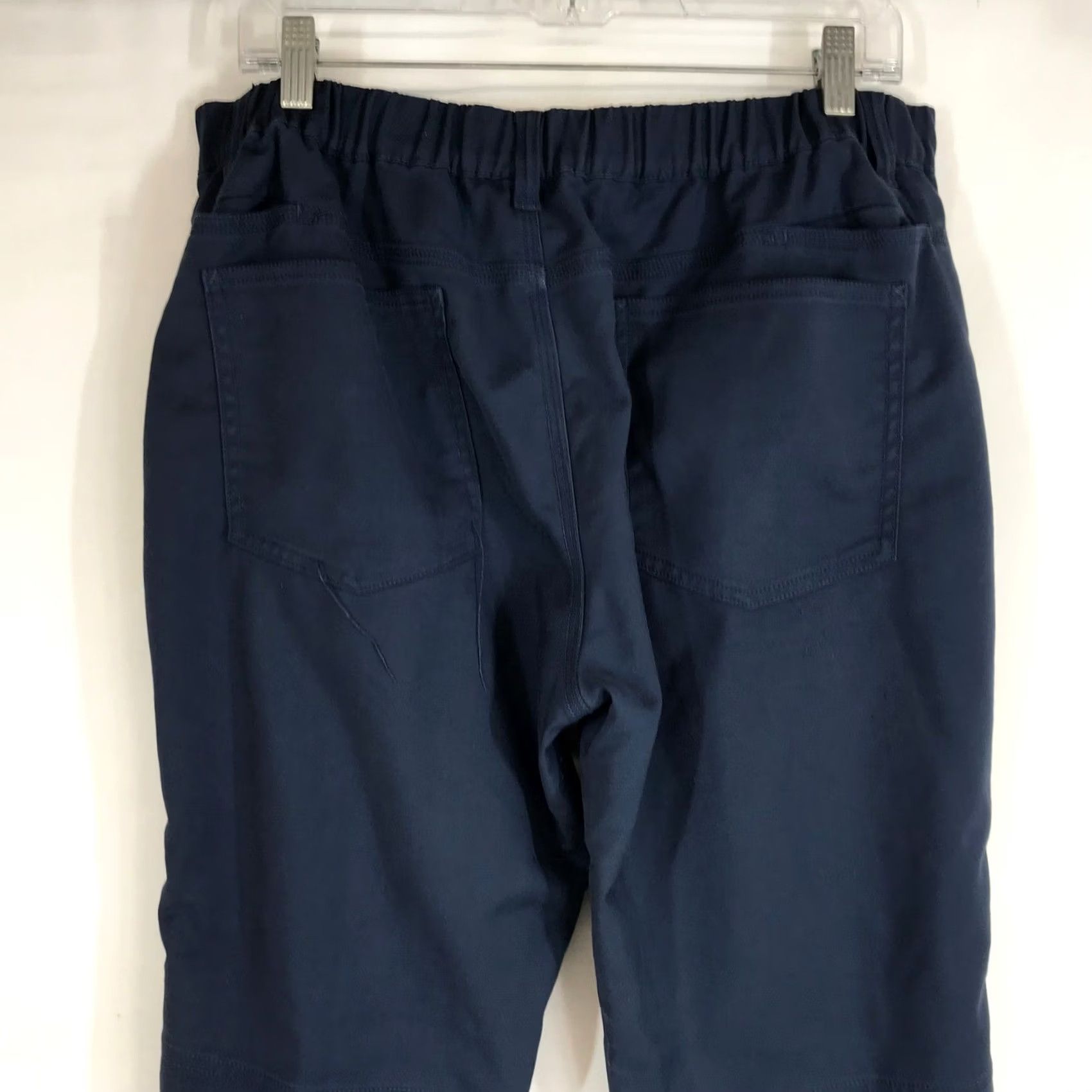 Vintage Bearbottom Clothing Mens Navy Blue Chino Pants Elastic Waist 30in Inseam 30 L Size 30 Straight Khaki/Blue Navy Size US 30 / EU 46 - 5 Thumbnail