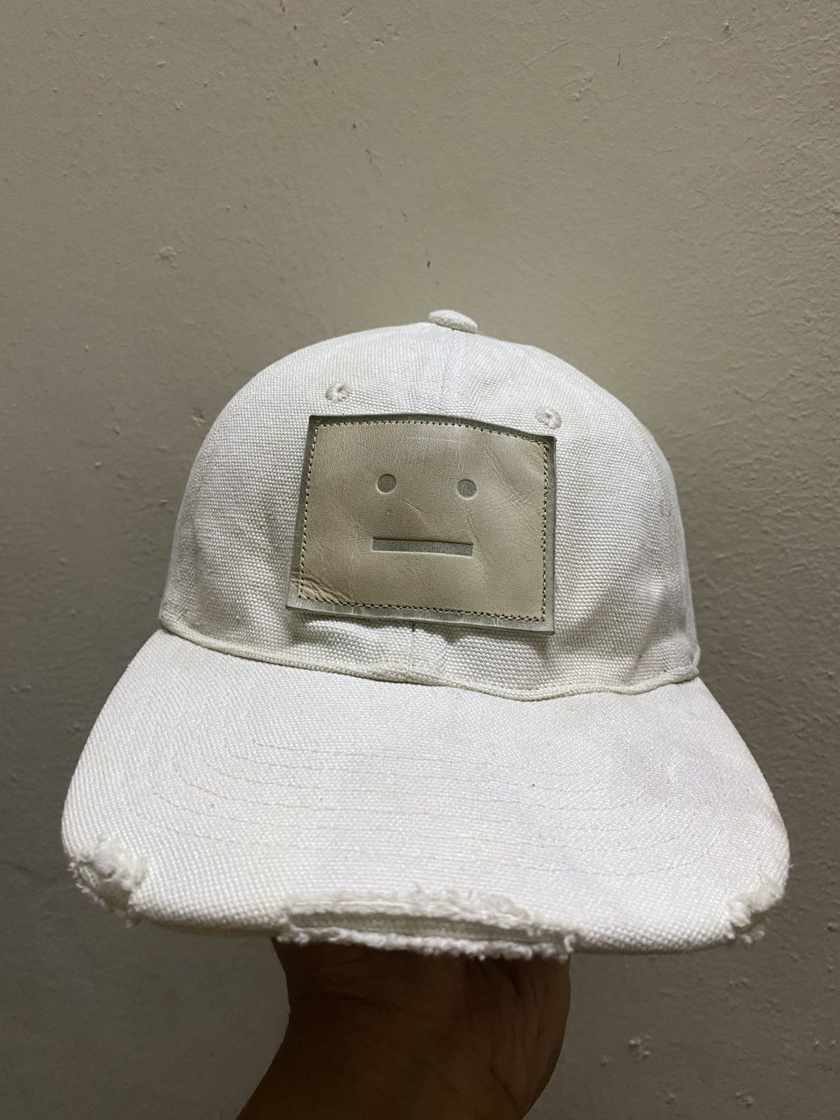 Acne Studios Acne Studios Cunov Canvas Frayed Face Cap Size ONE SIZE - 2 Thumbnail