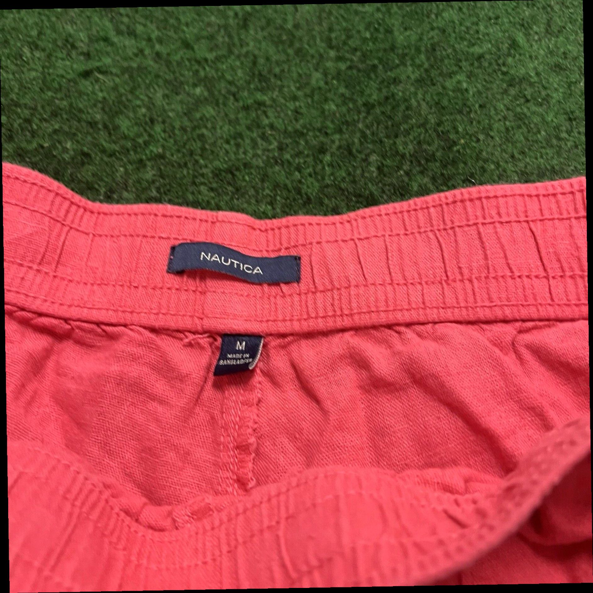 Nautica Nautica Shorts Womens Size L Pink Linen Blend Pull on Drawtring Pockets Casual Size 32" / US 10 / IT 46 - 3 Thumbnail