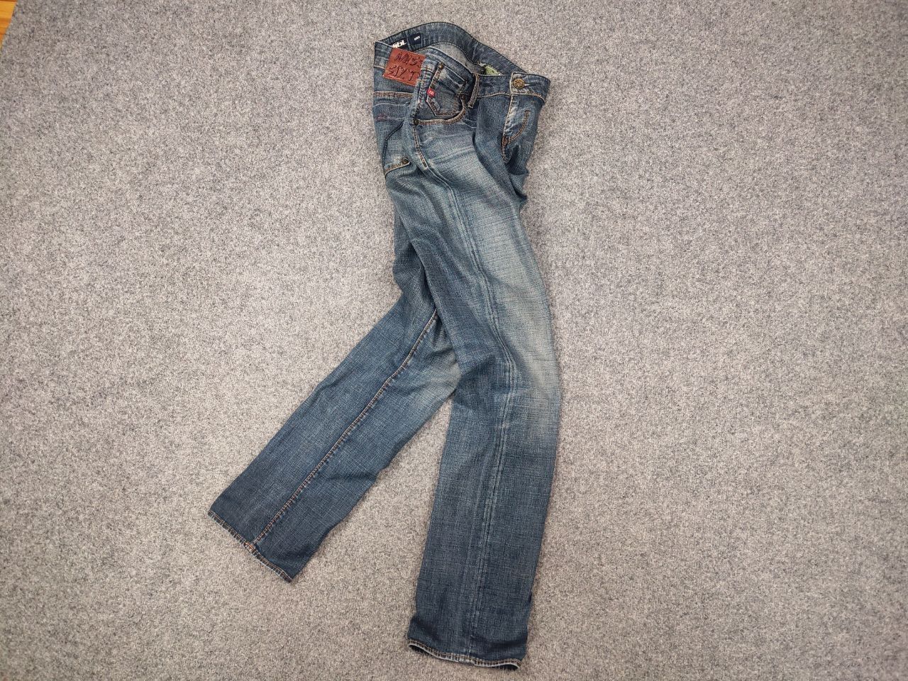 Miss Sixty Vintage Miss Sixty Y2K Style Eden Faded Denim Straight Jeans Size 31" - 3 Thumbnail