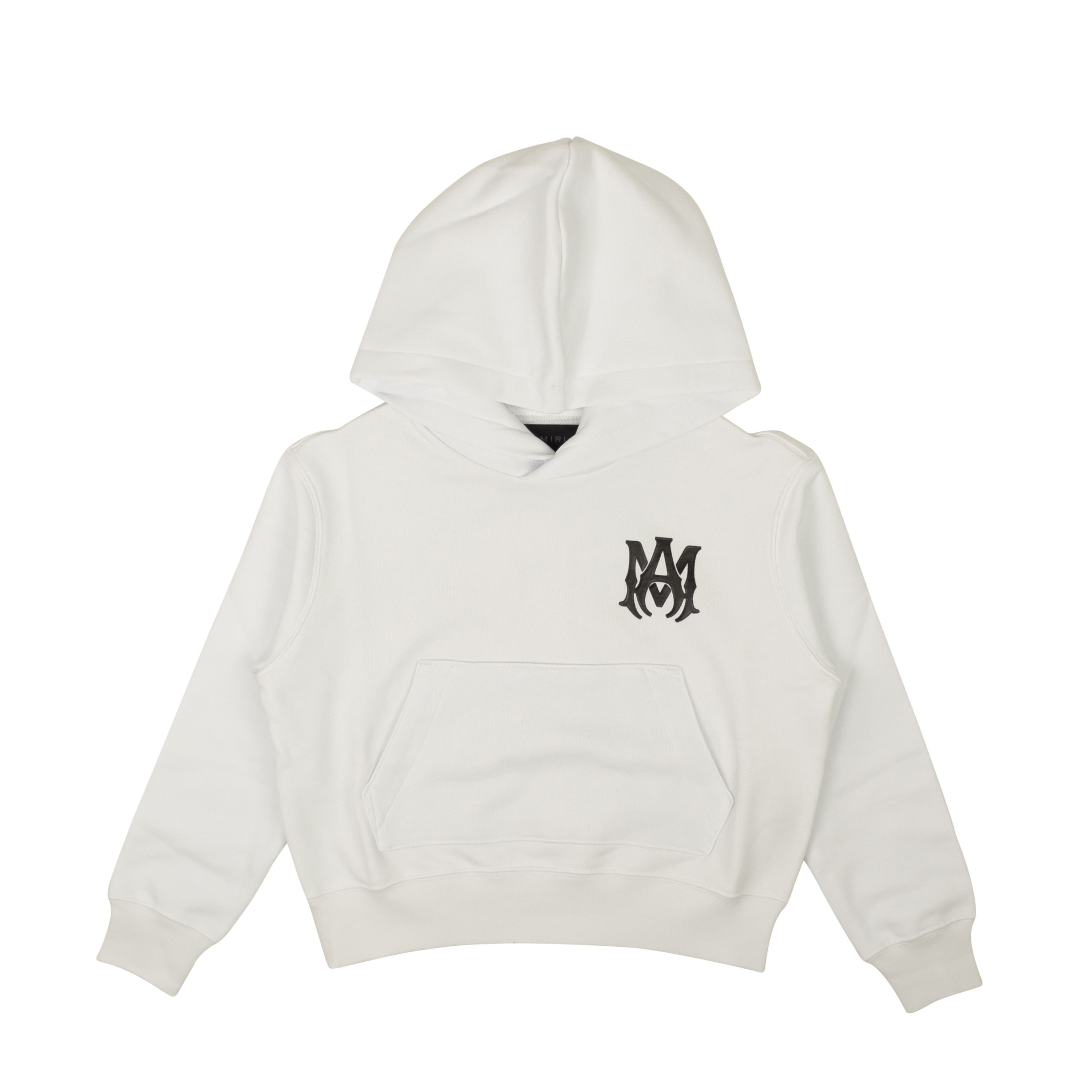 image of Amiri White Ma Logo Pullover Hoodie Sweatshirt Size 4, Men's