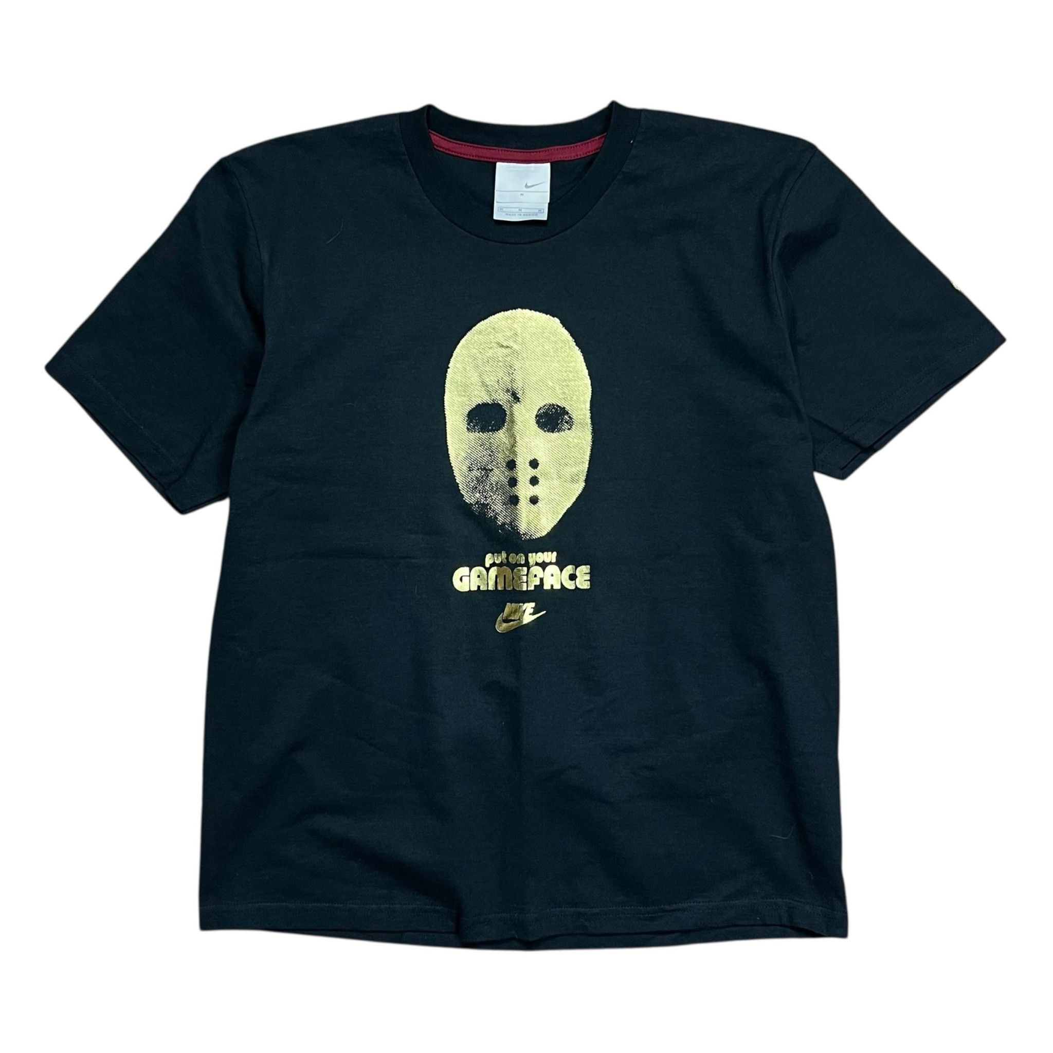 Nike Vintage Y2K Nike Put On Your Gameface Gold Mask T-Shirt - M Size US M / EU 48-50 / 2 - 1 Thumbnail
