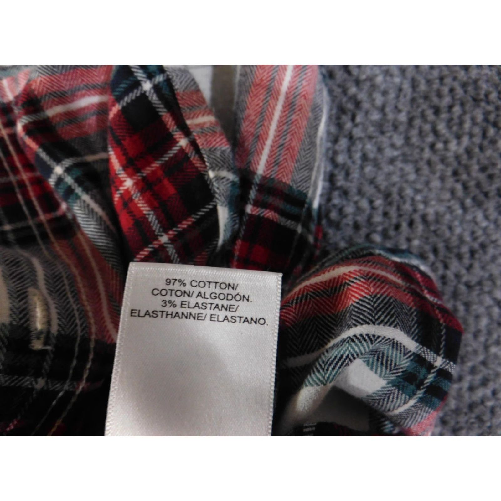 Lucky Brand Lucky Brand Shirt Mens Small Red Black Plaid Flannel Untucked Saturday Stretch Pocket Long Sleeve Button-Up Size US S / EU 44-46 / 1 - 7 Thumbnail